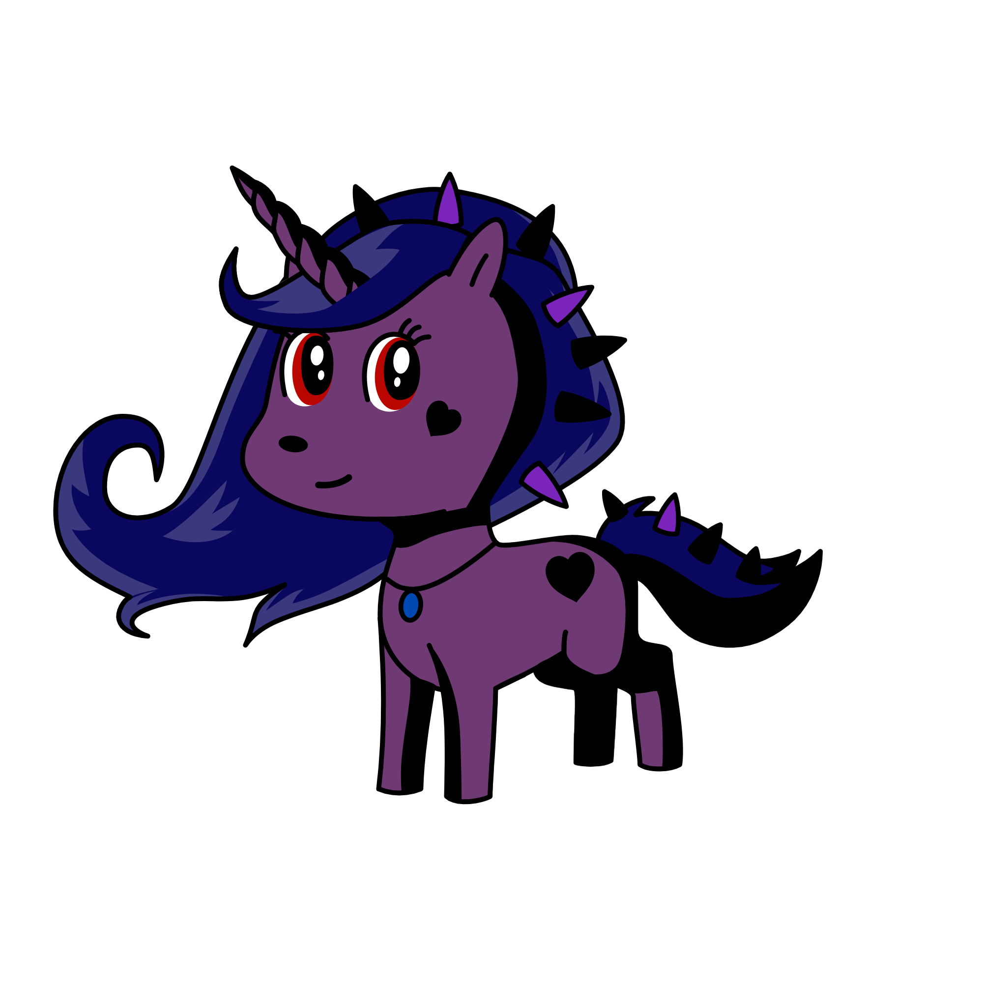E girl, the unicorn
