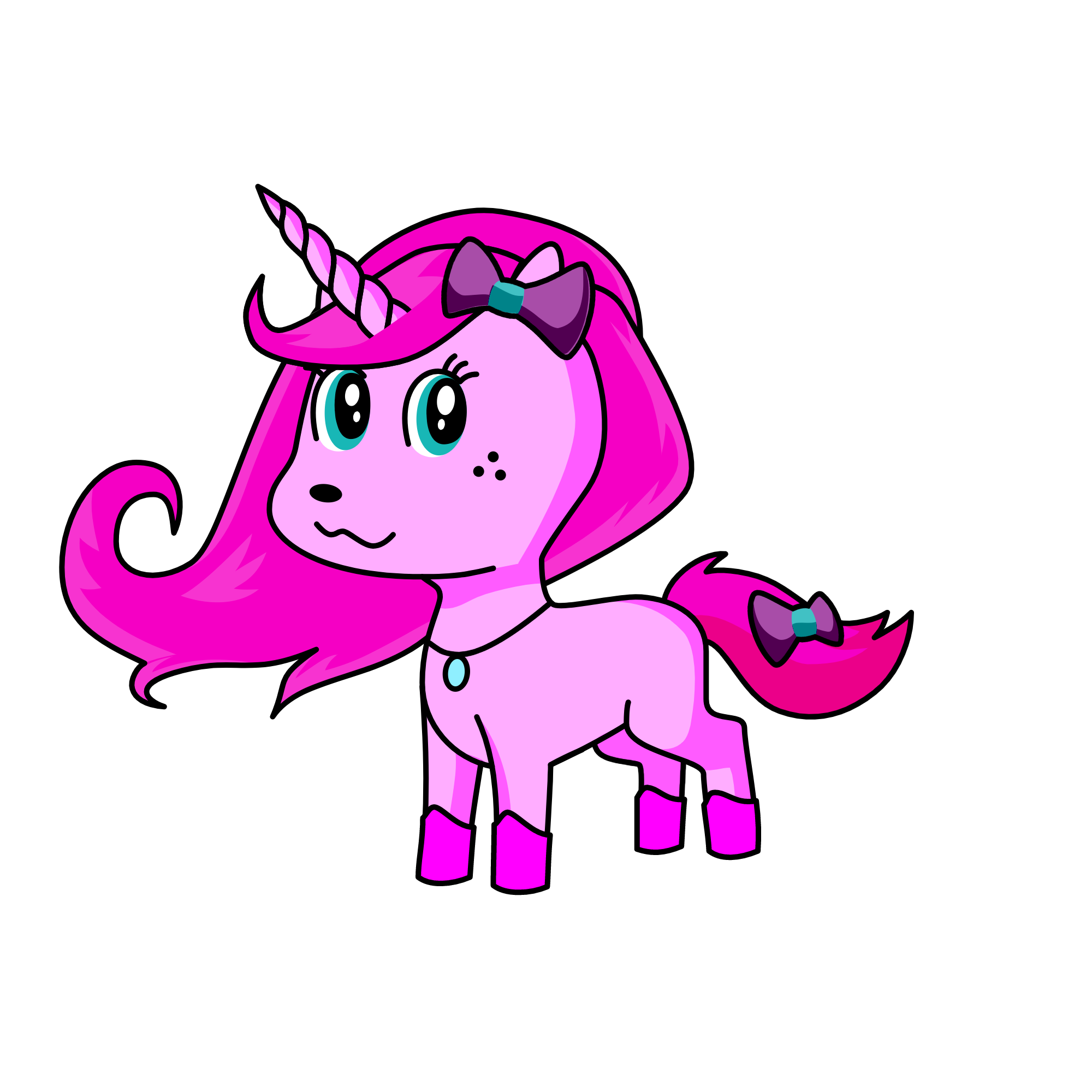 Soft girl, the unicorn