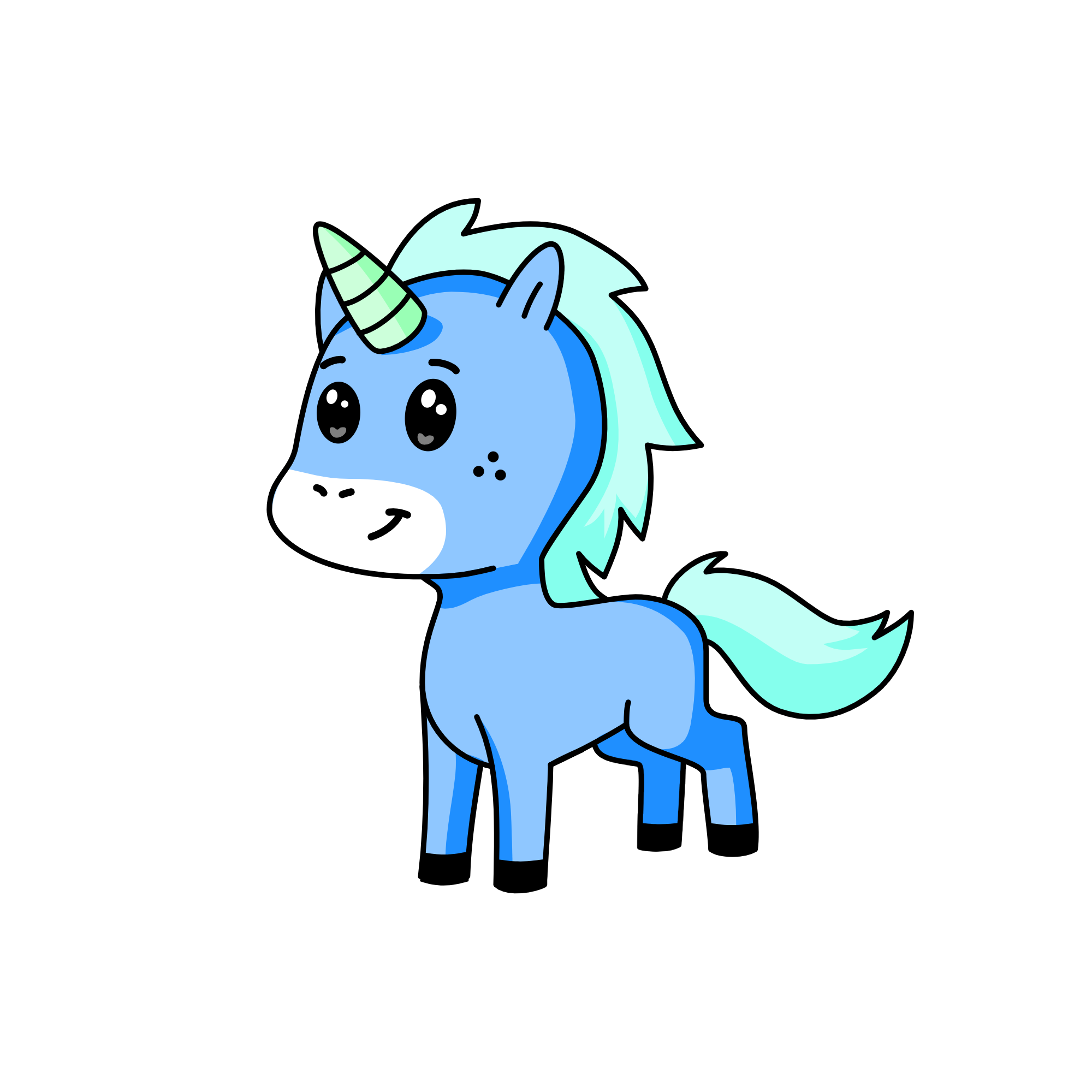 fluttery, the unicorn