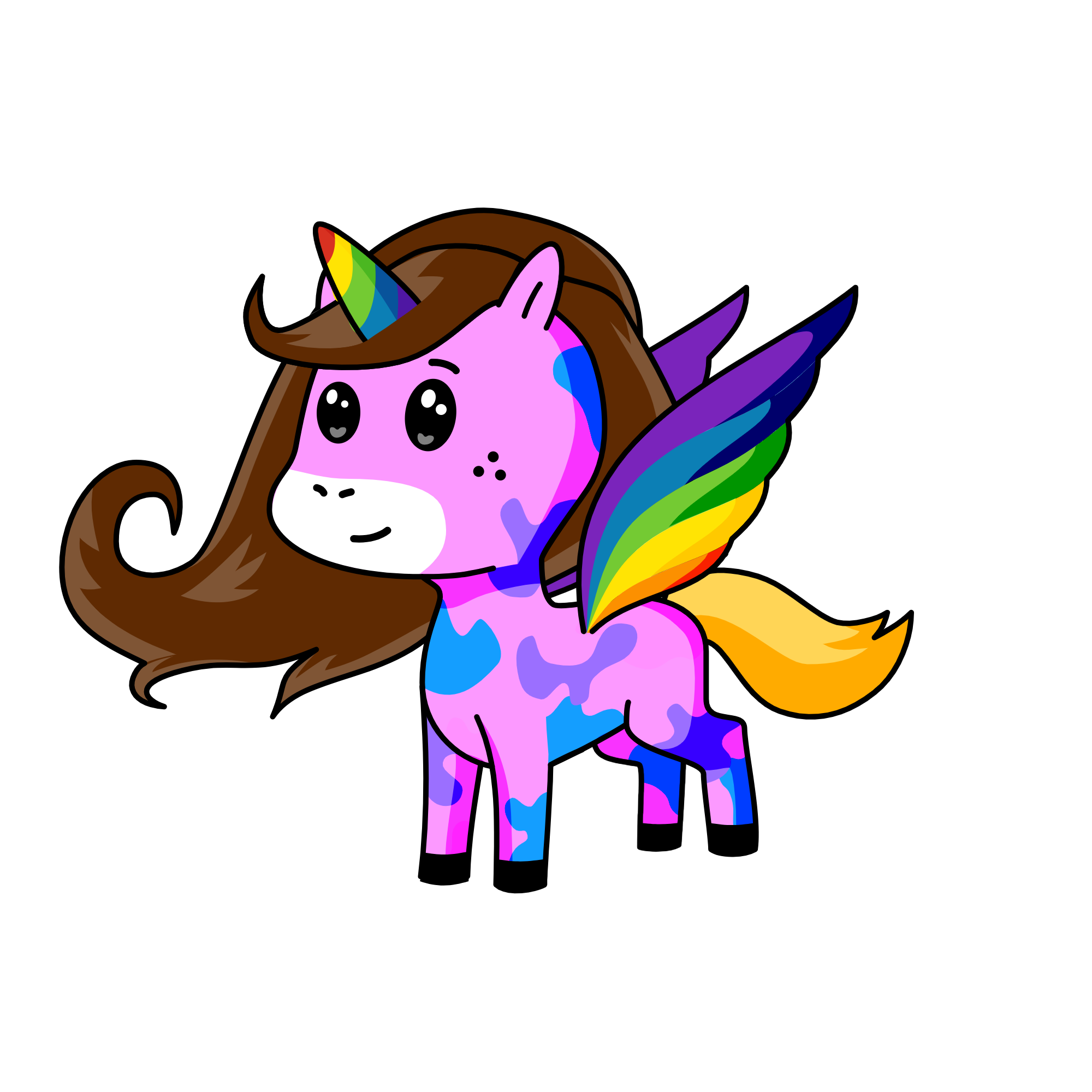 flutter flush, the unicorn