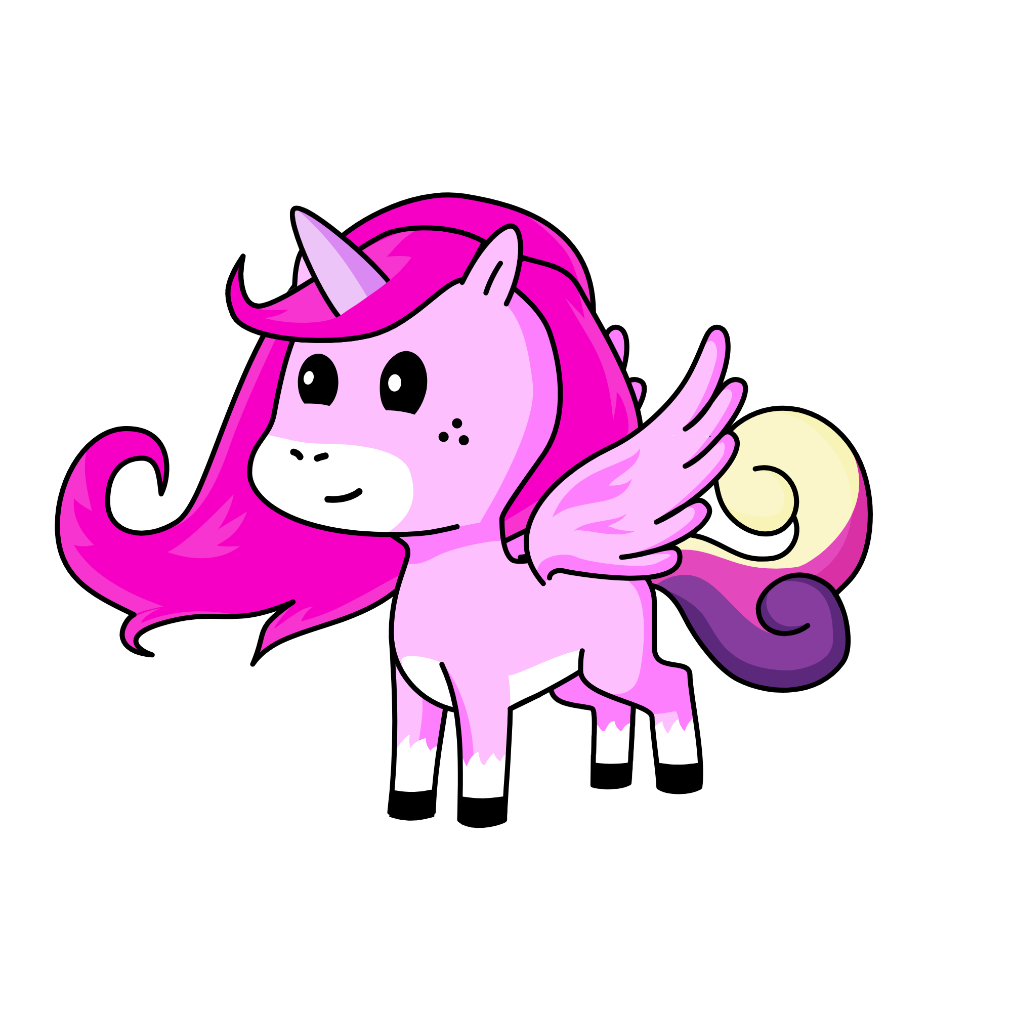 Pinky, the unicorn