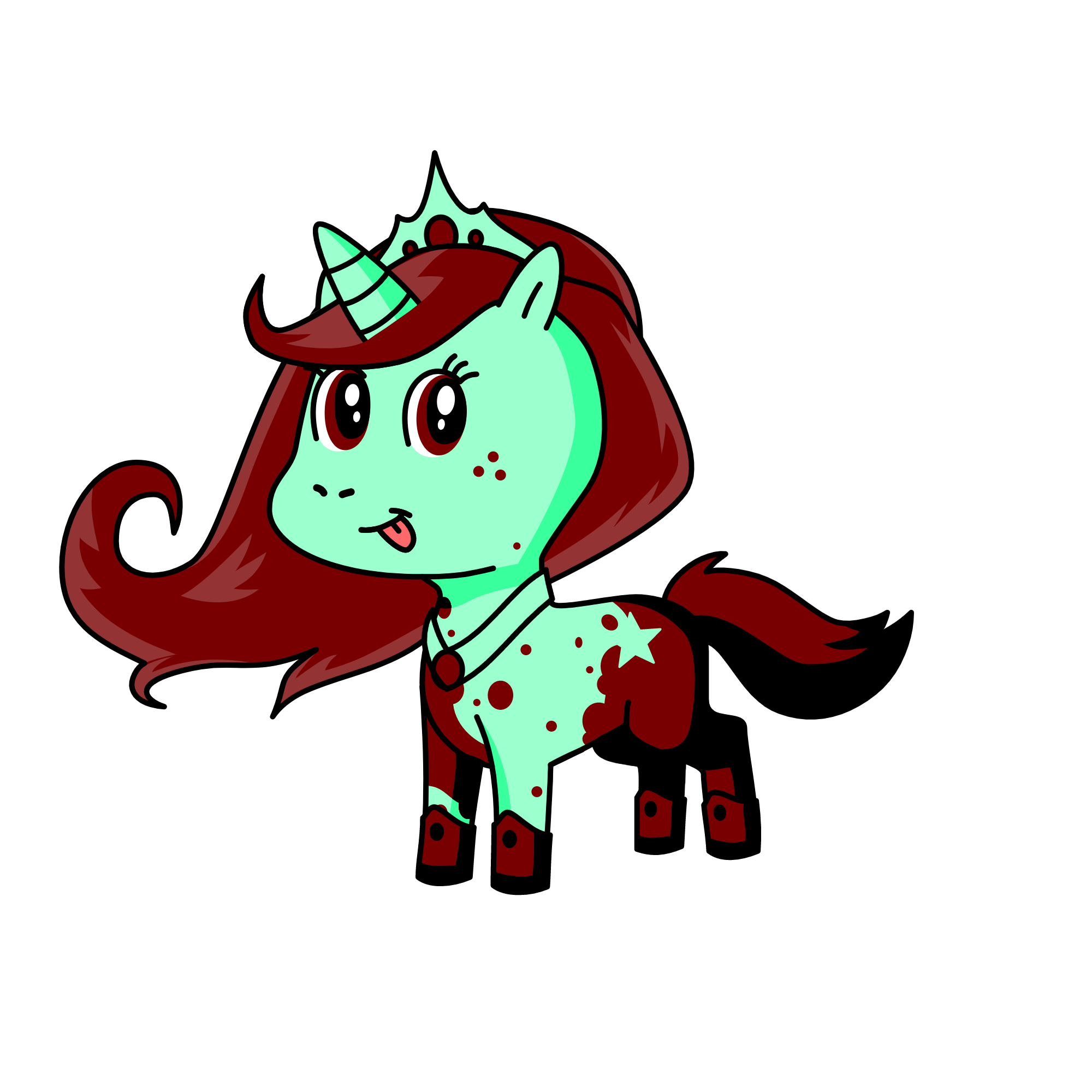Mint Chocolate, the unicorn