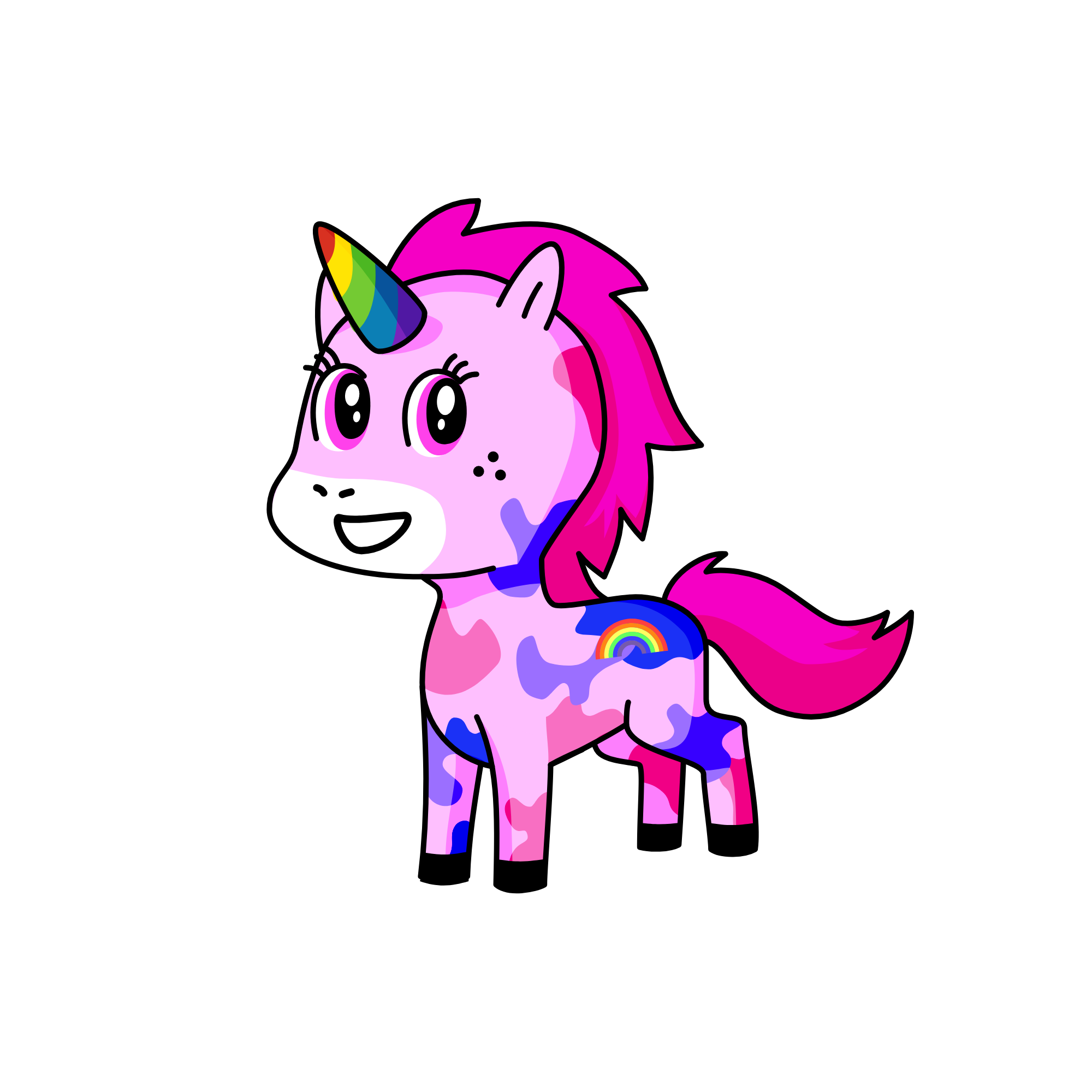 Pinky, the unicorn