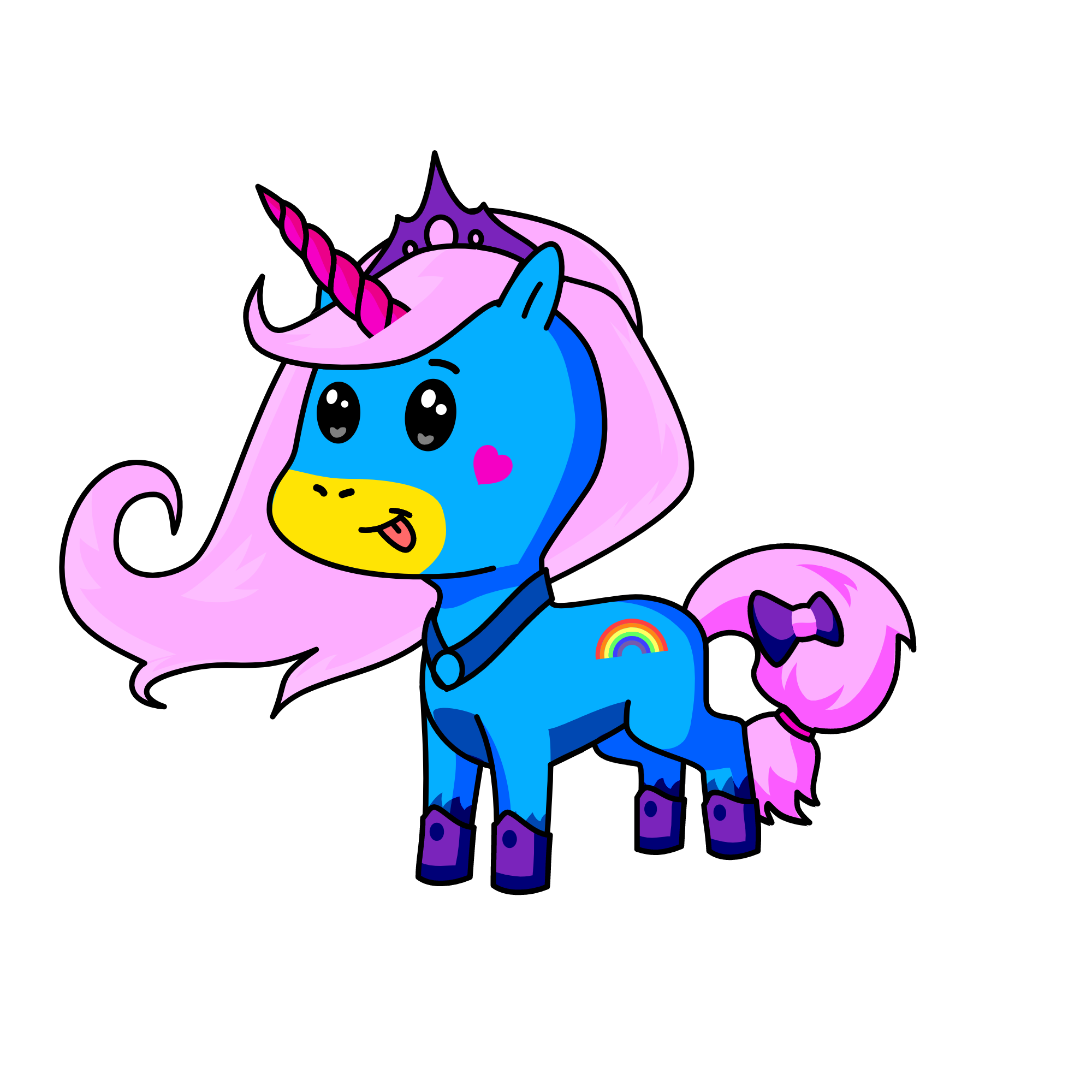 FLOWER GIRL, the unicorn