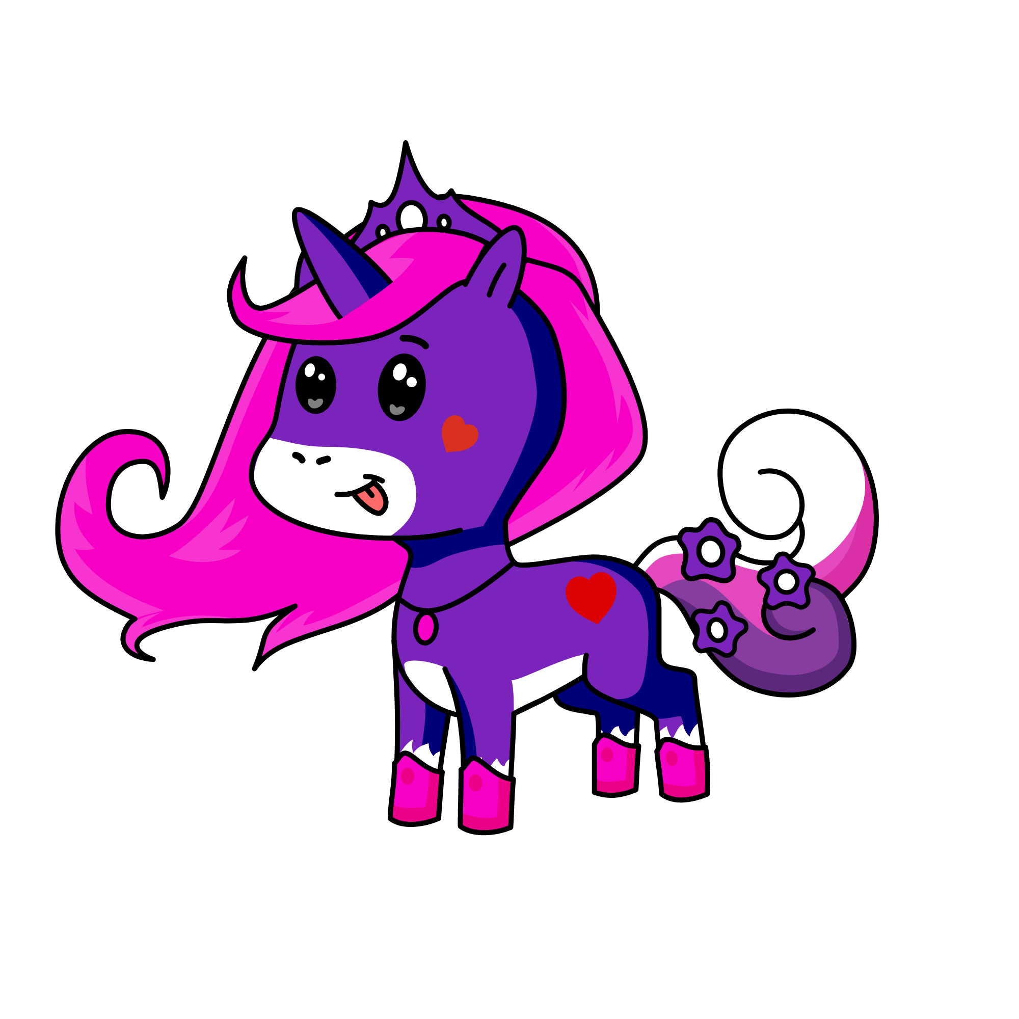 RAINBOW DASH, the unicorn