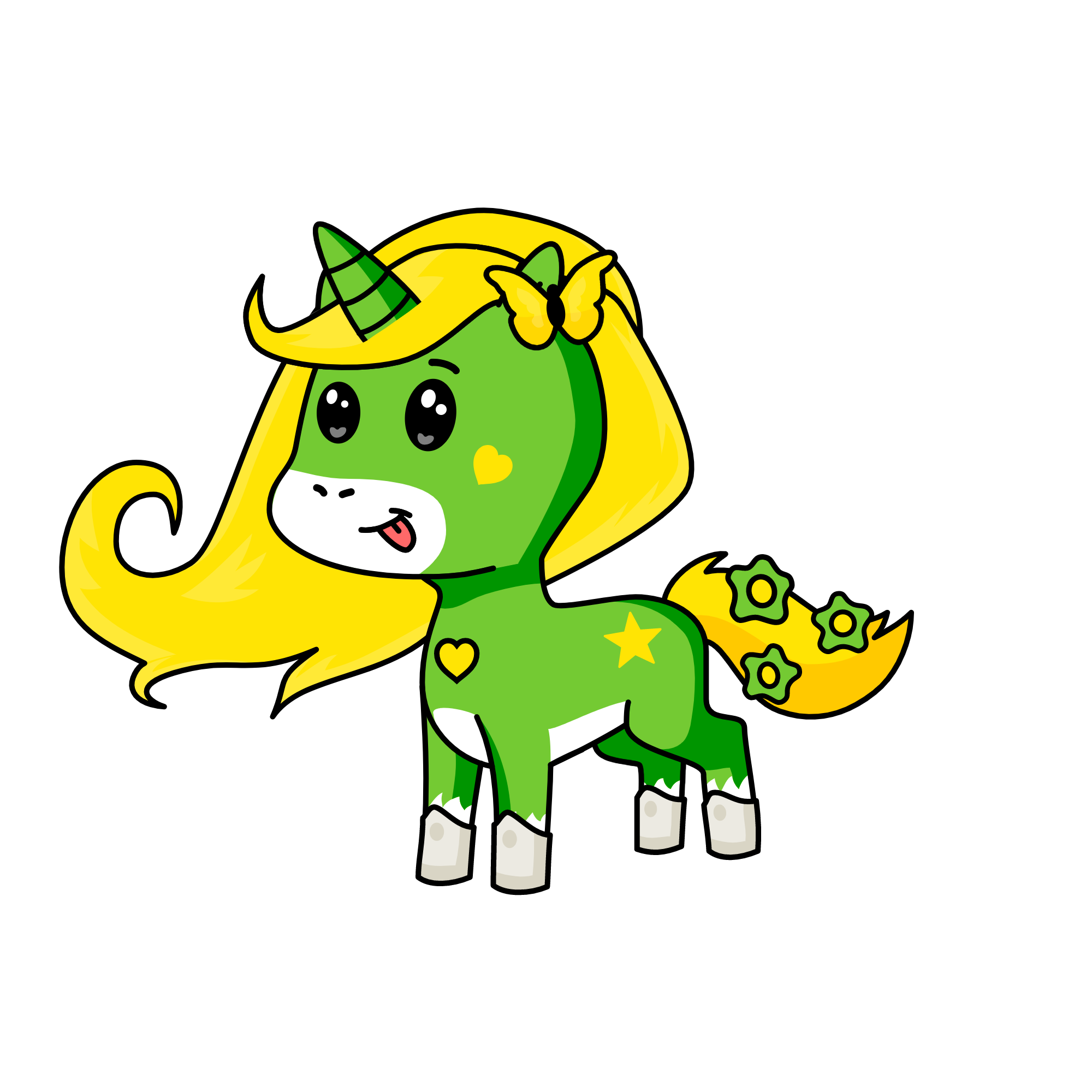 GREENIE, the unicorn