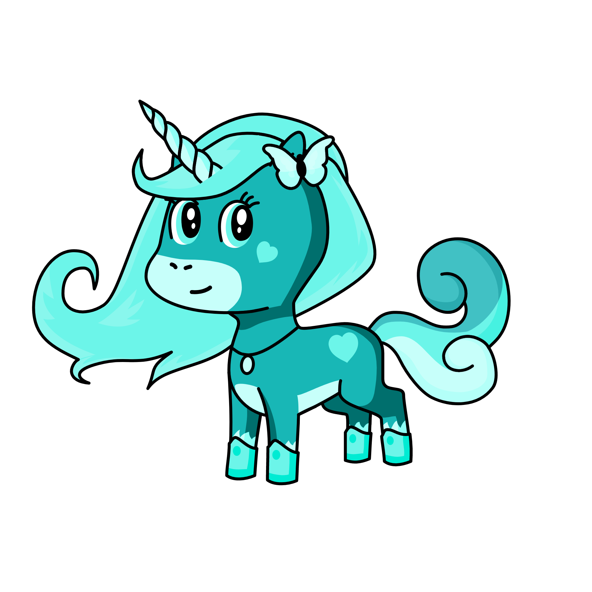 Ocean Lily, the unicorn