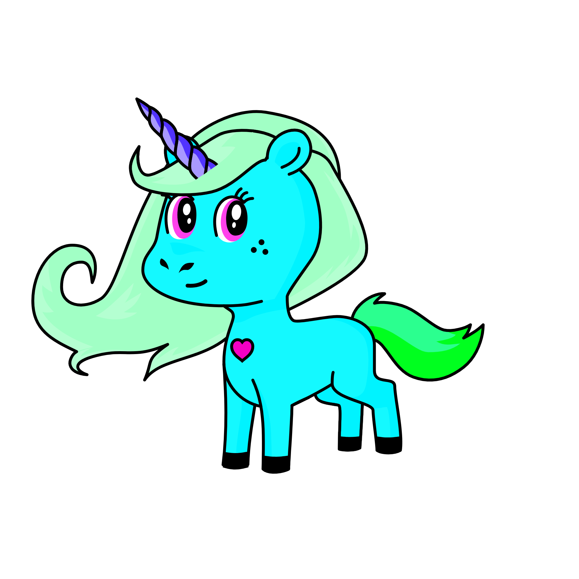 Icy, the unicorn