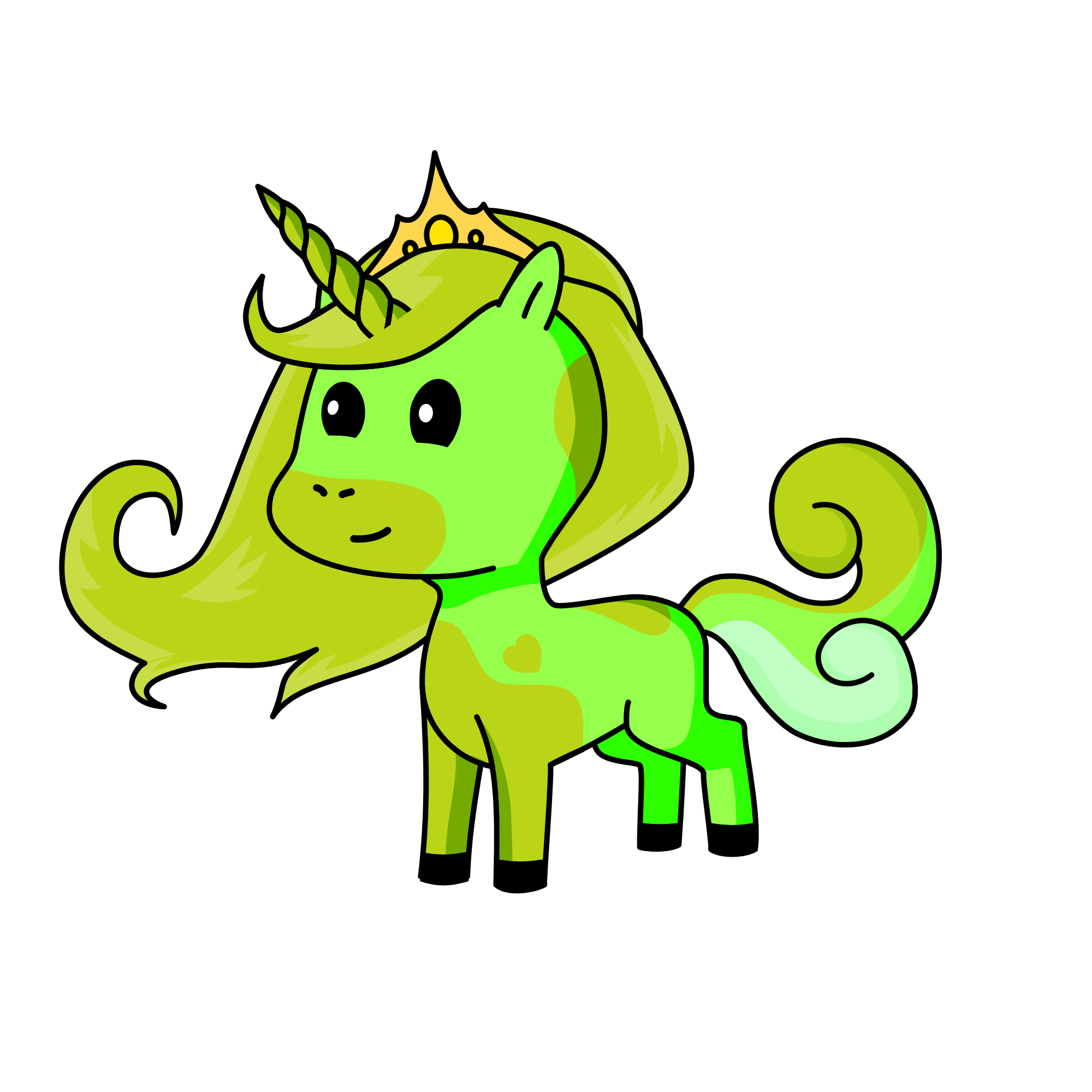 Queen lily, the unicorn