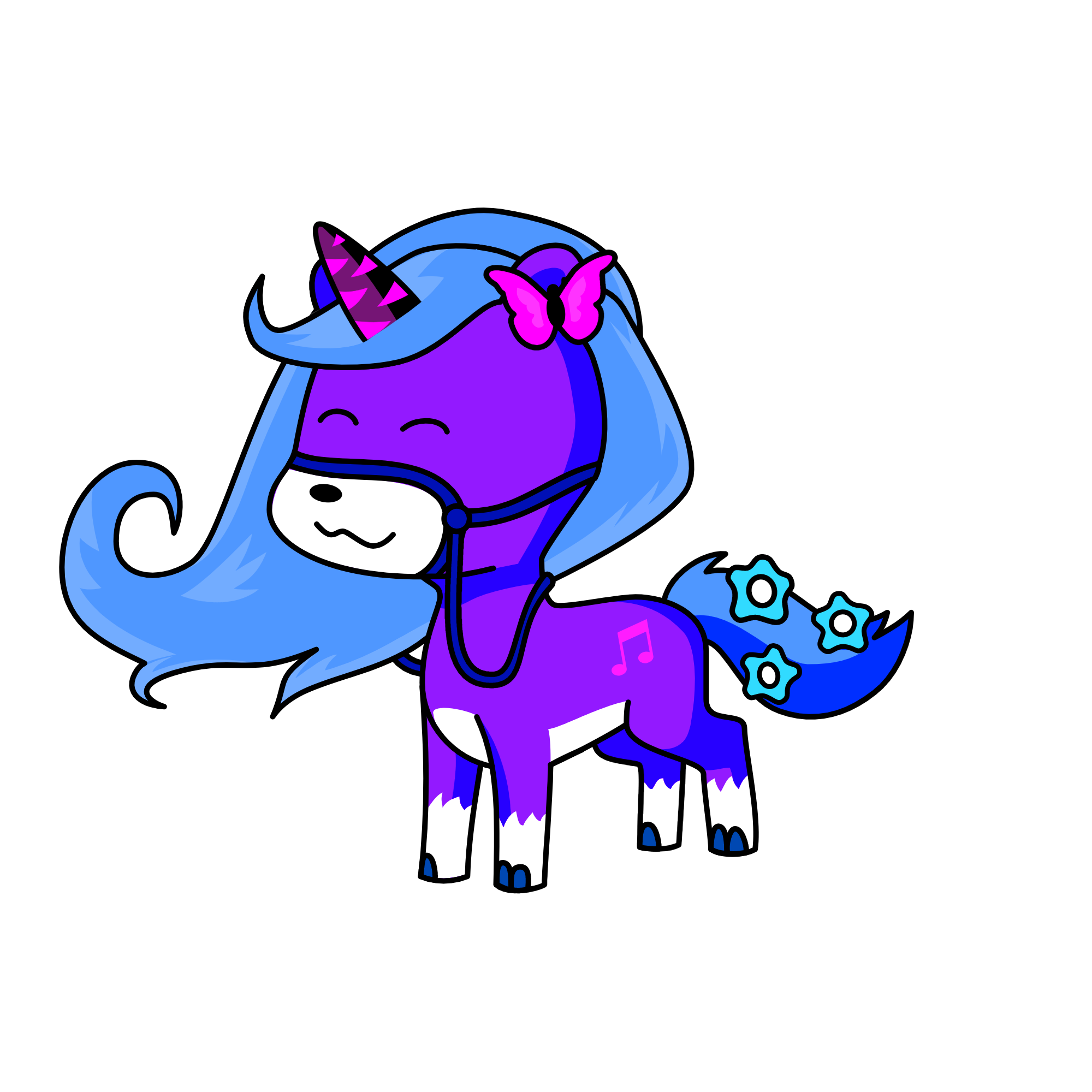 butterfly, the unicorn