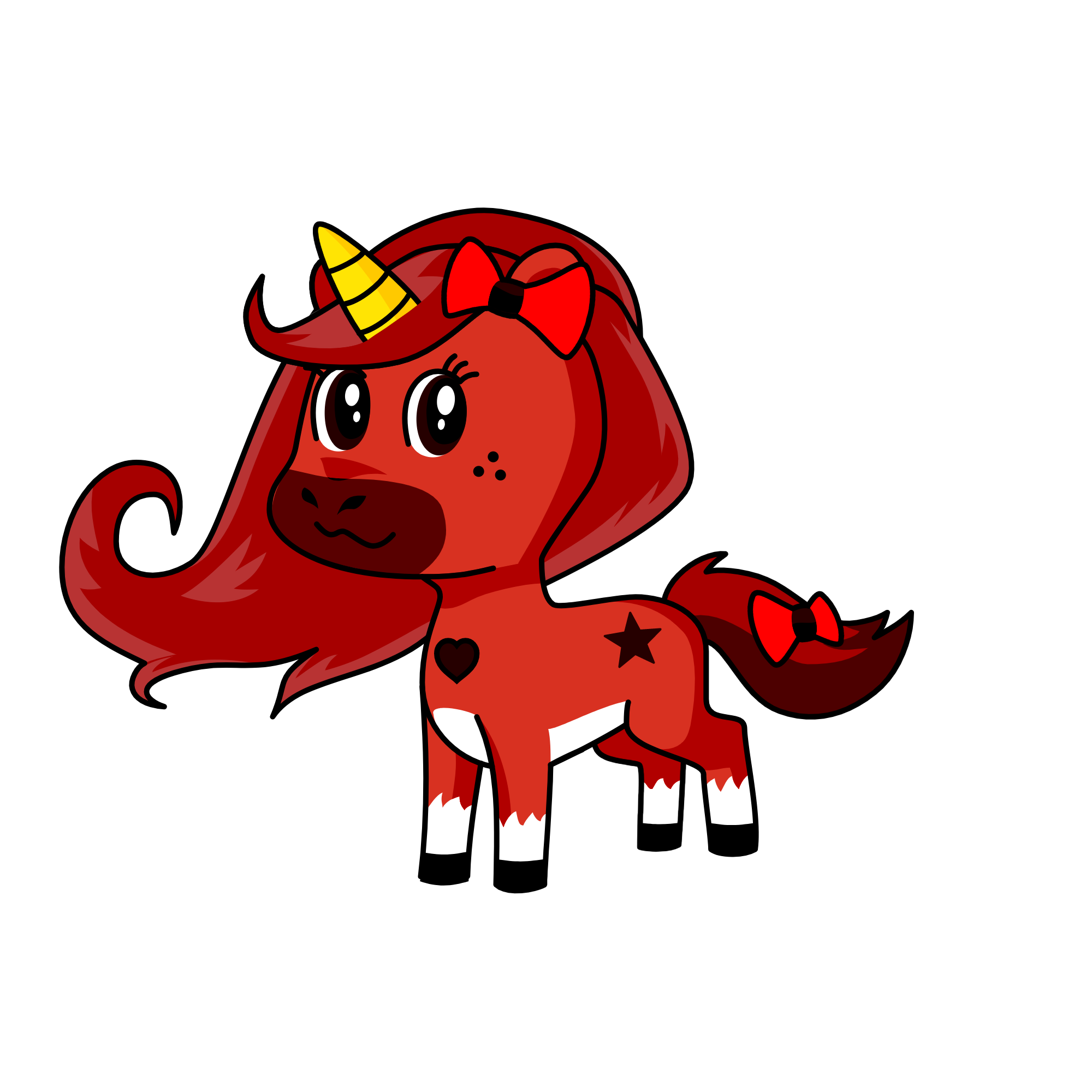 rose, the unicorn
