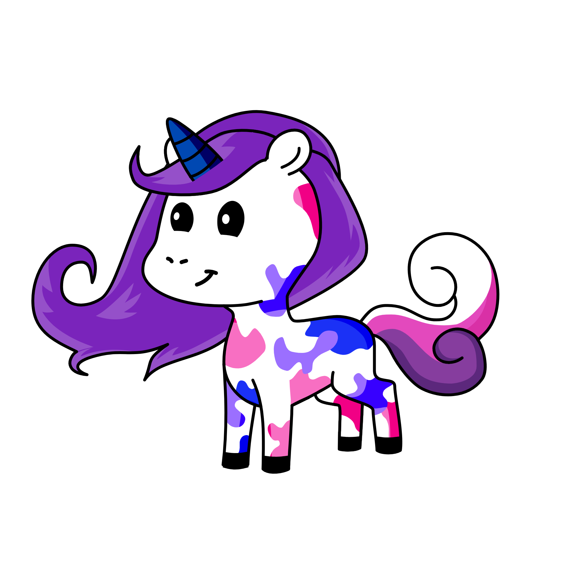 Winter, the unicorn