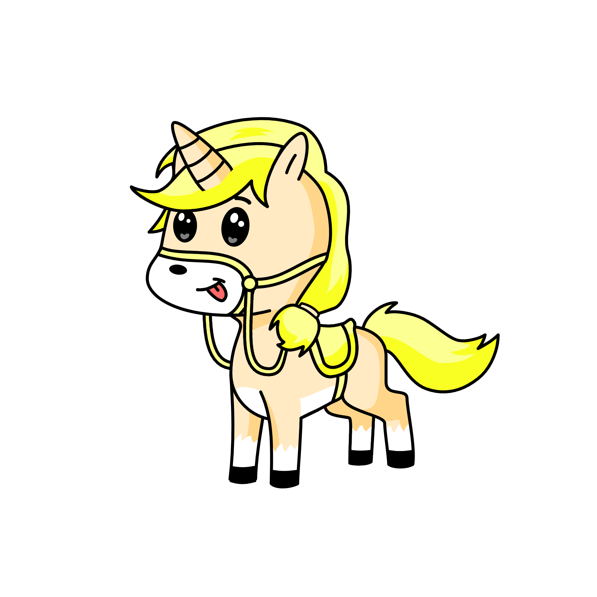 Peachy, the unicorn