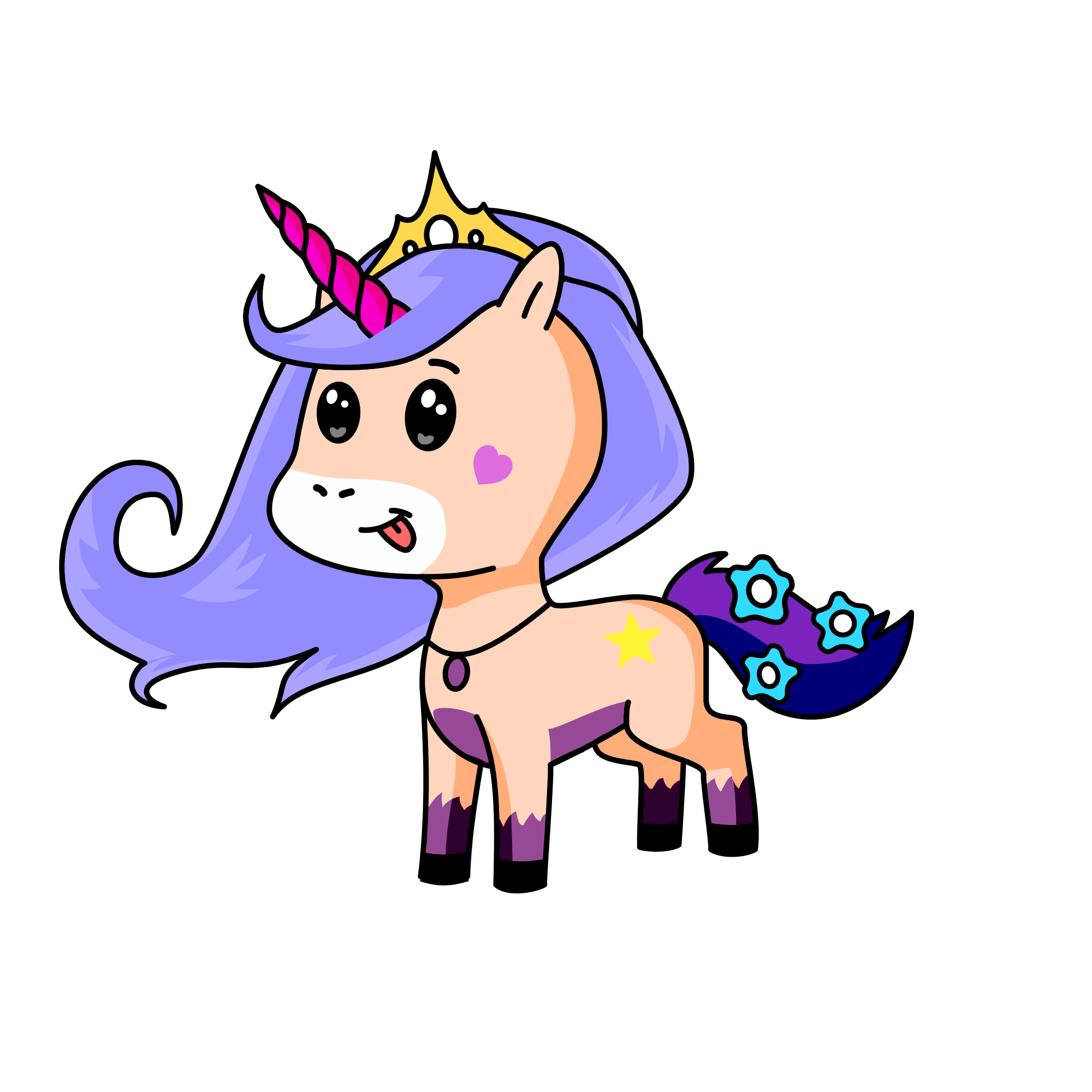 Commetta (the master of harmony), the unicorn