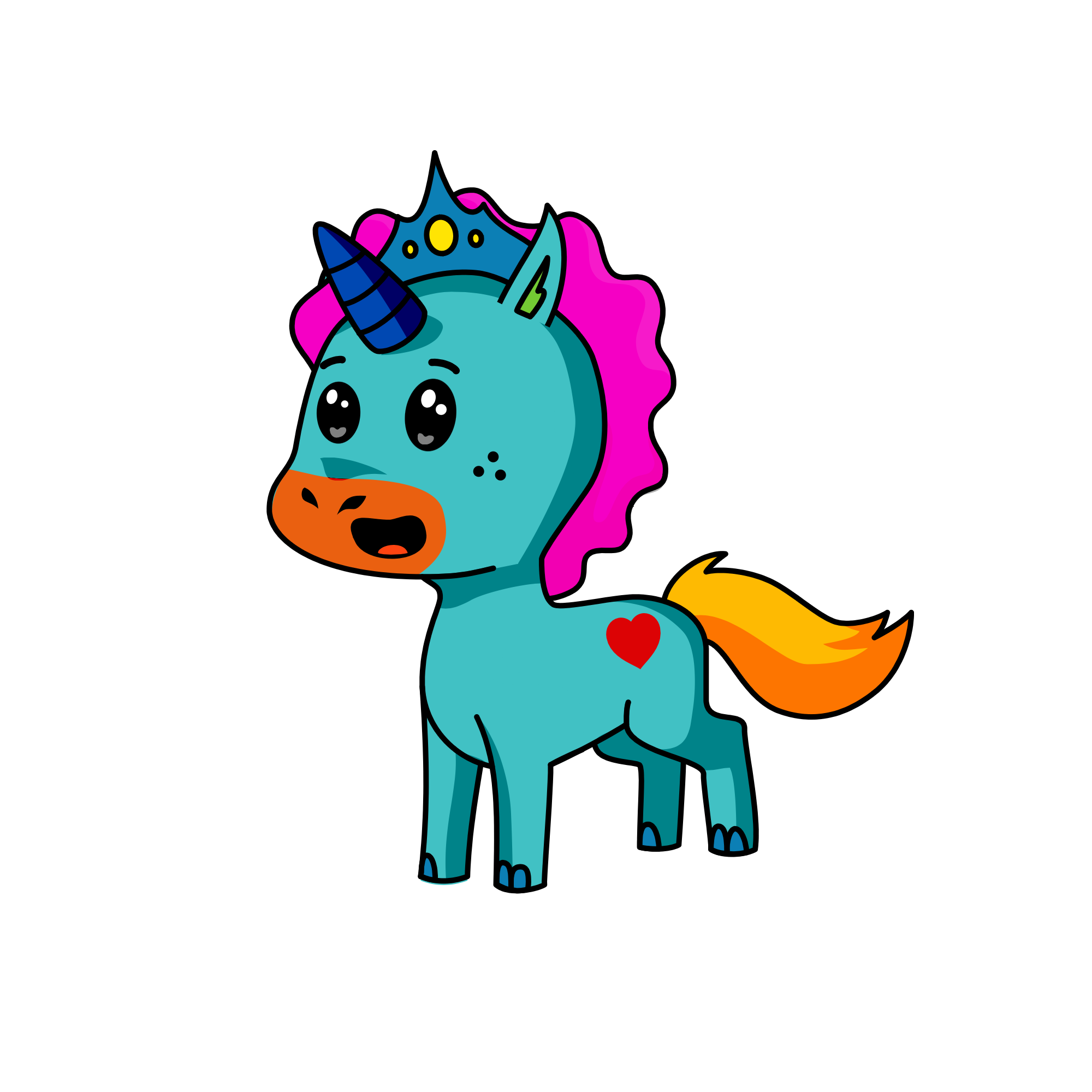 Ducky, the unicorn