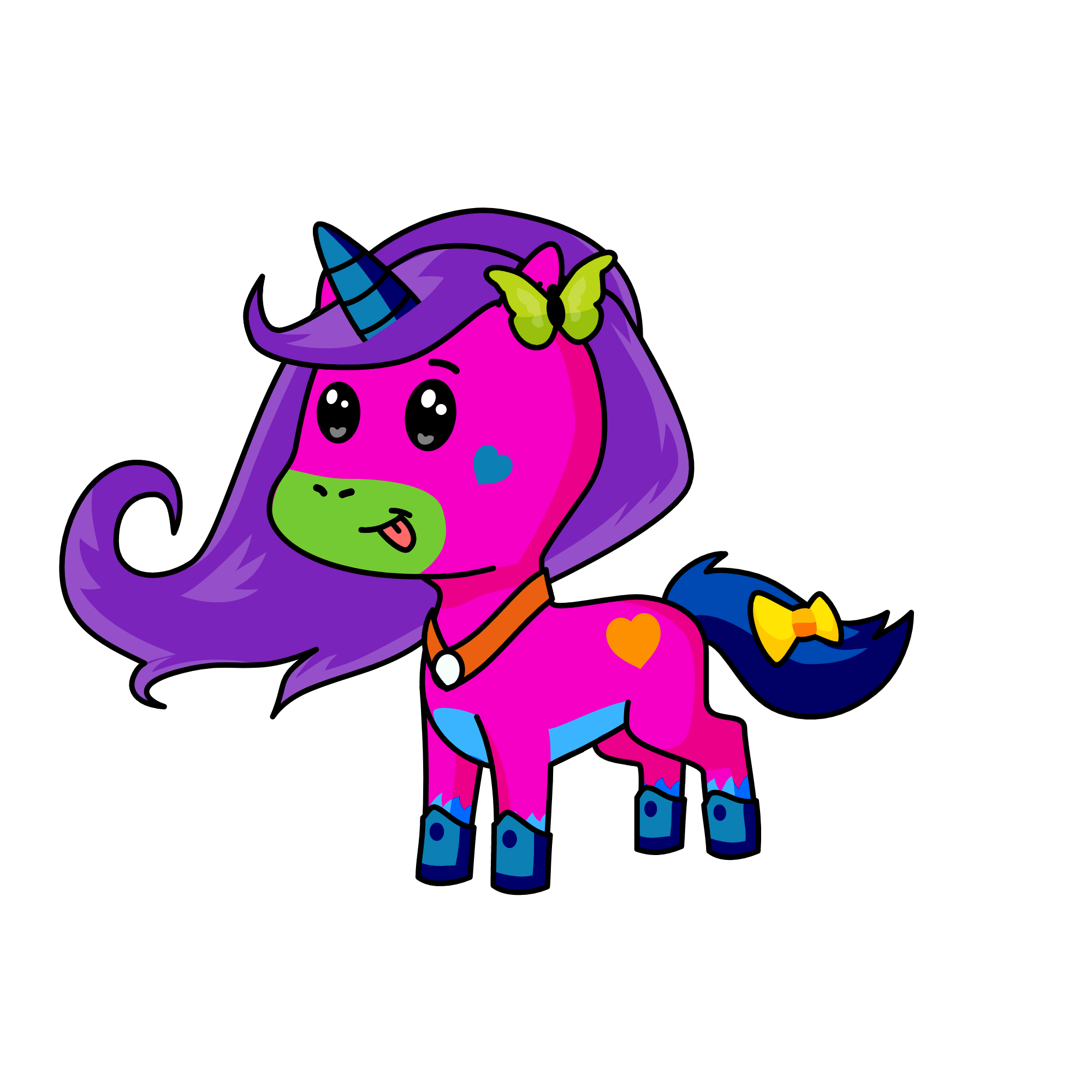 RAINBOW CORN, the unicorn