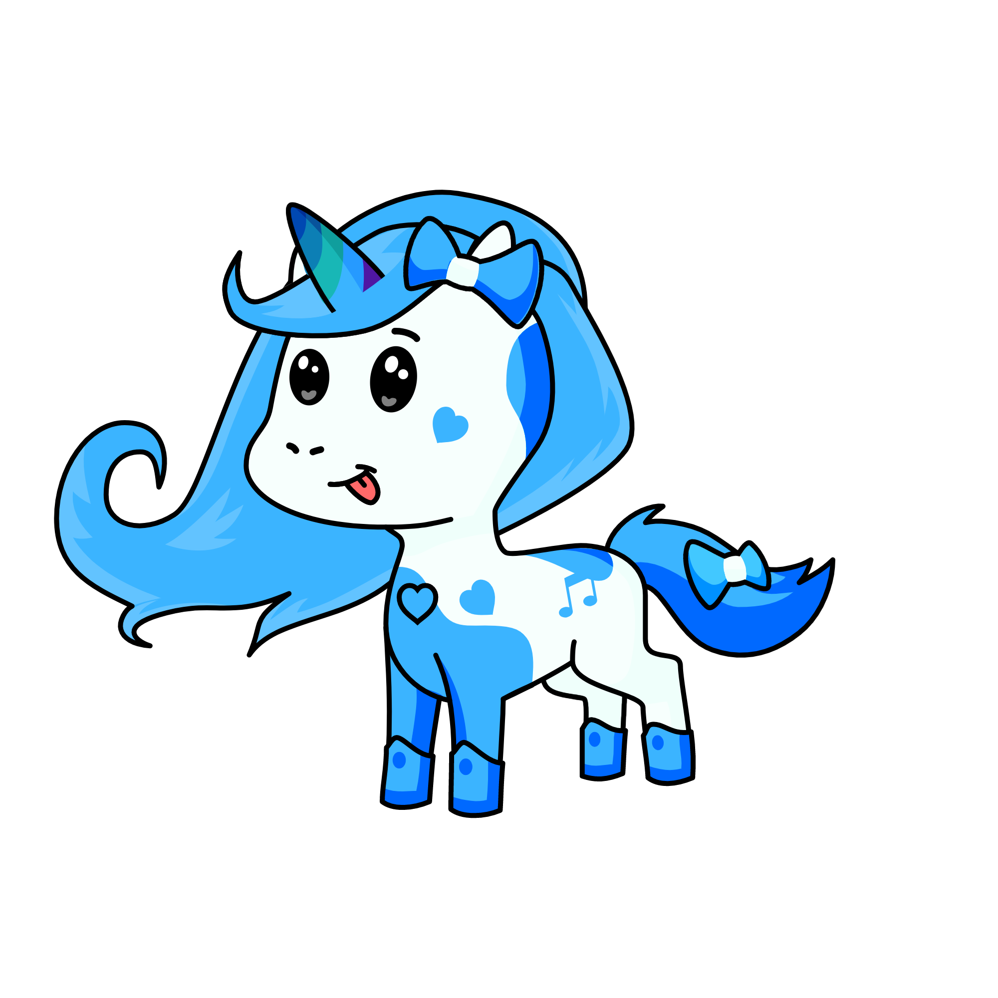 SNOW WHITE, the unicorn