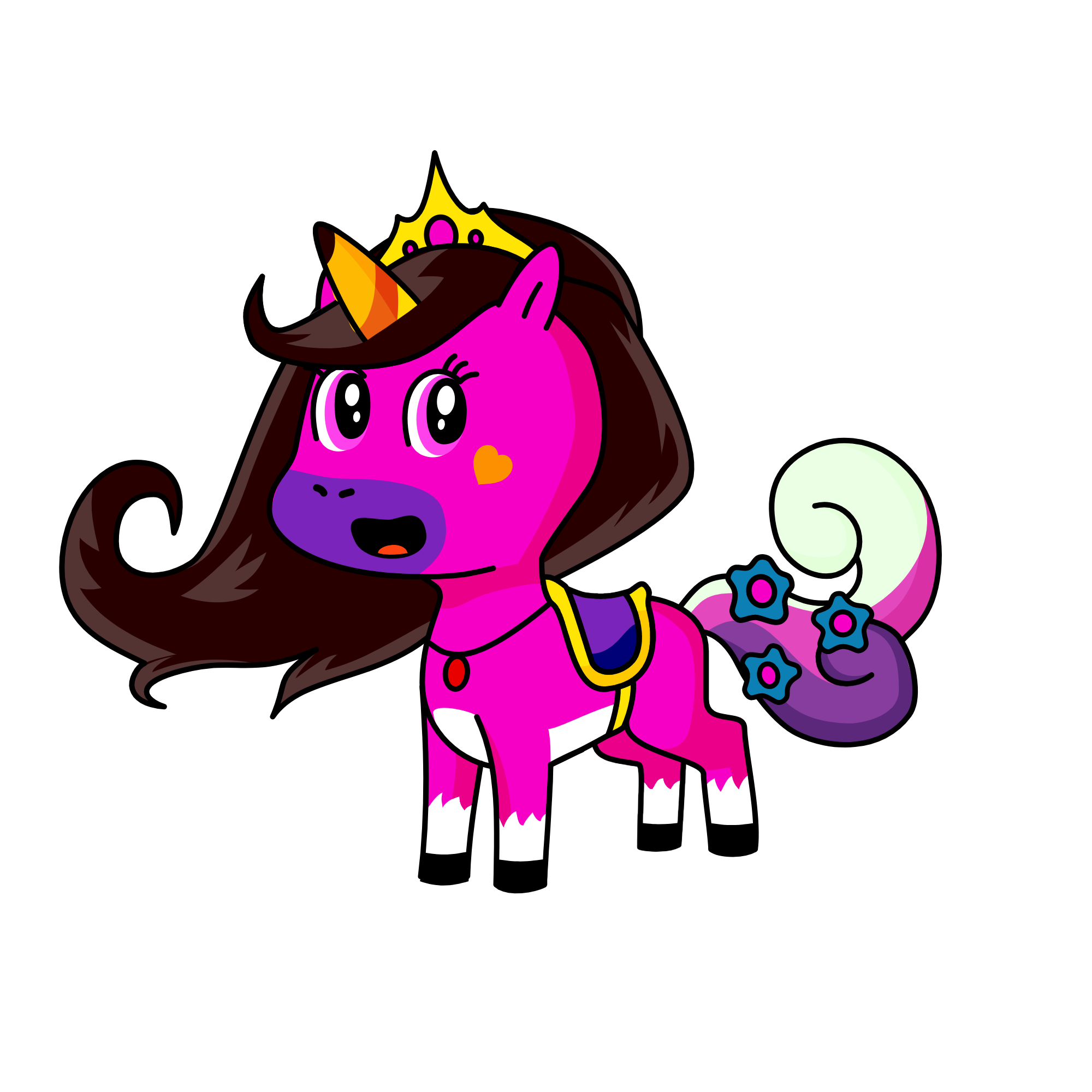 Cornie cute Kelver, the unicorn