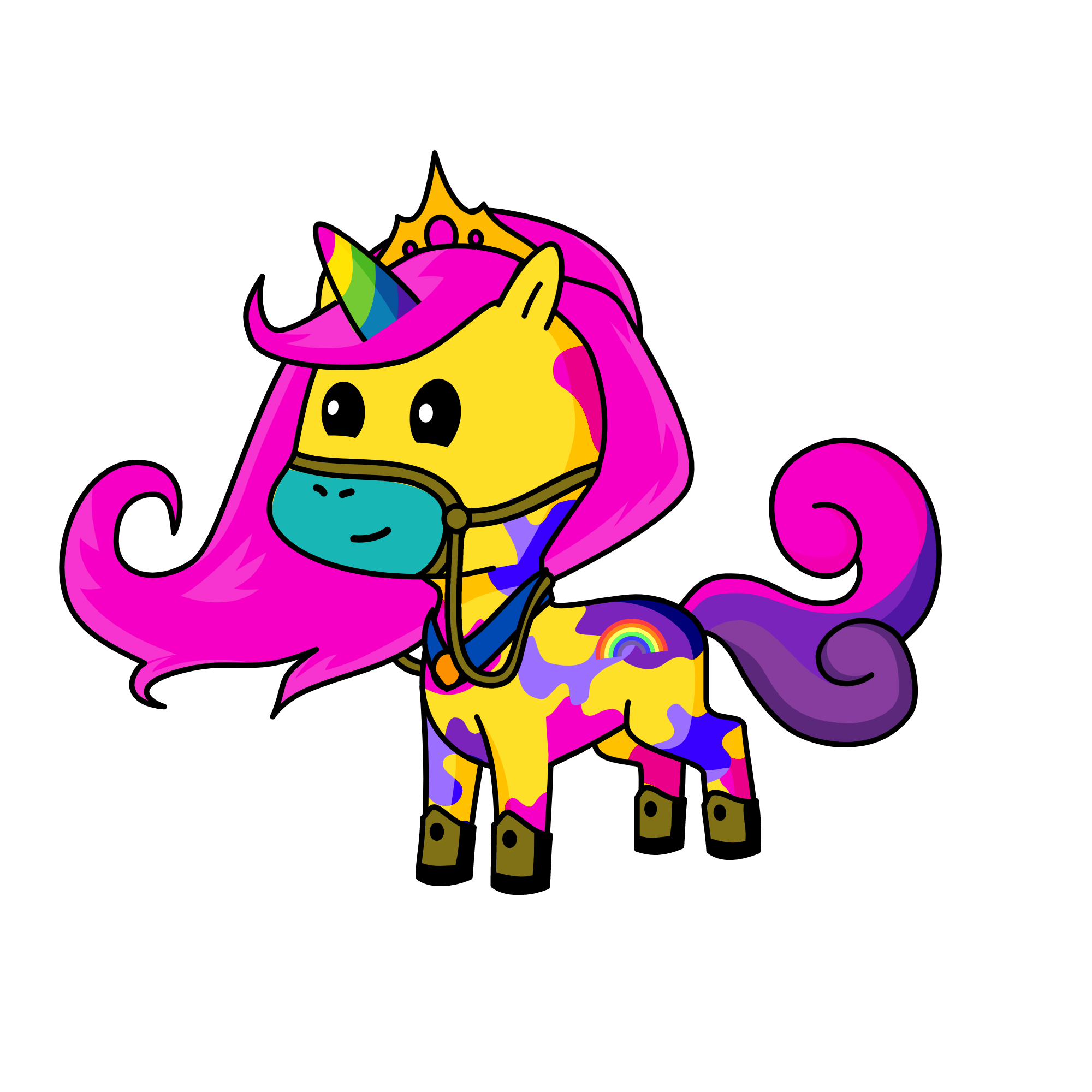 Urmia, princess of unicaland, the unicorn