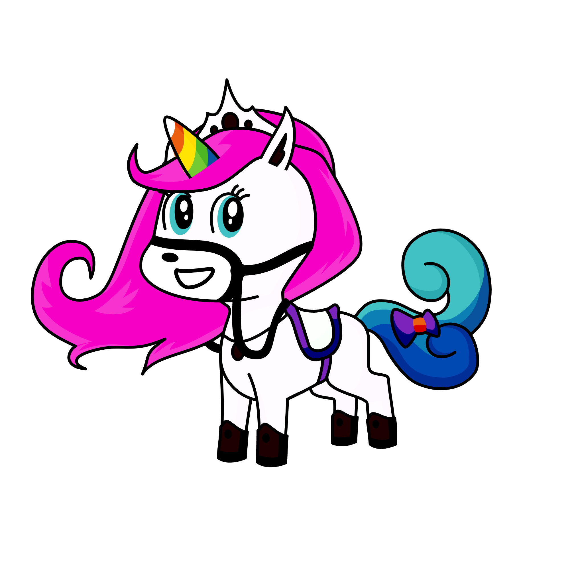 RAINBOW DASH, the unicorn