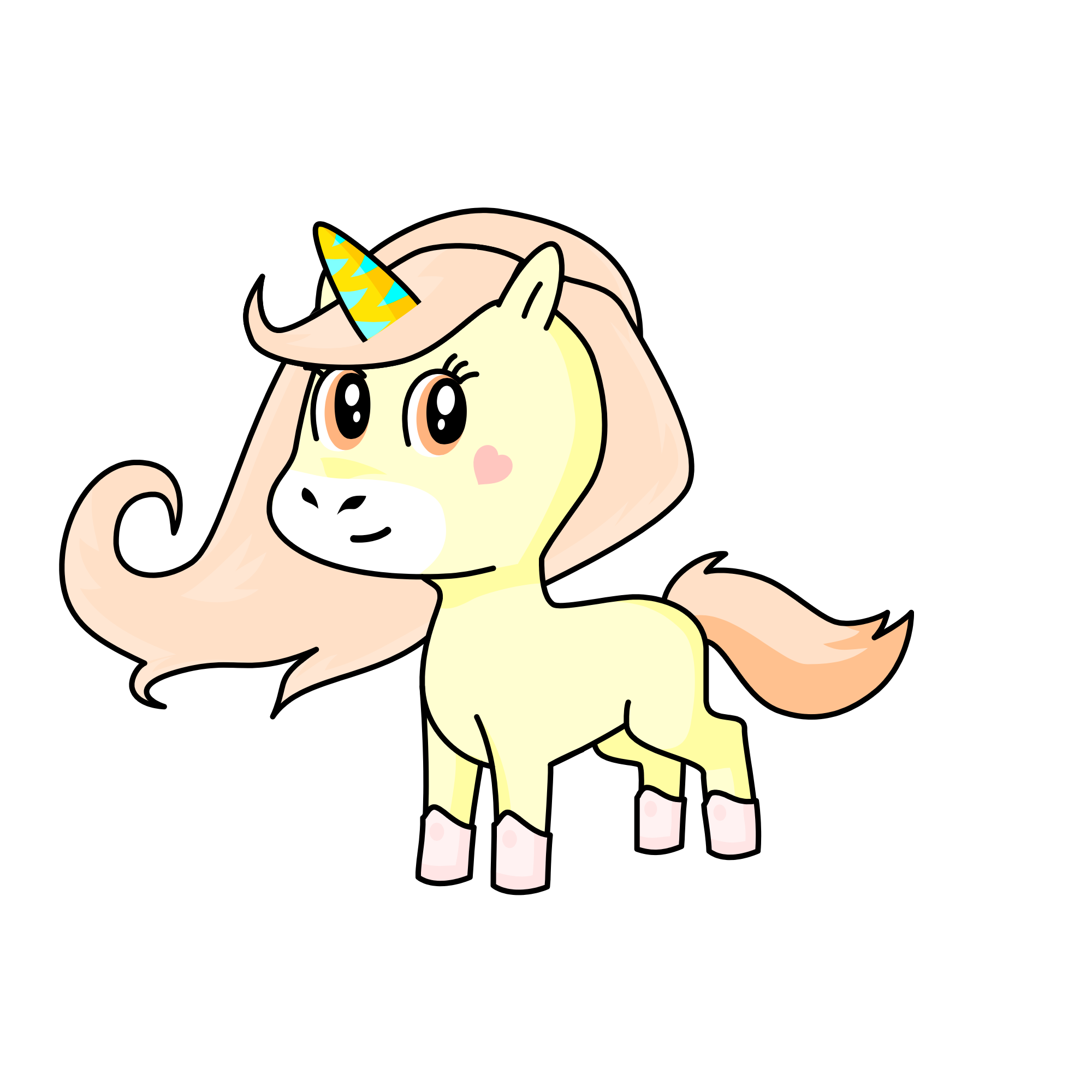 Marshmallow, the unicorn