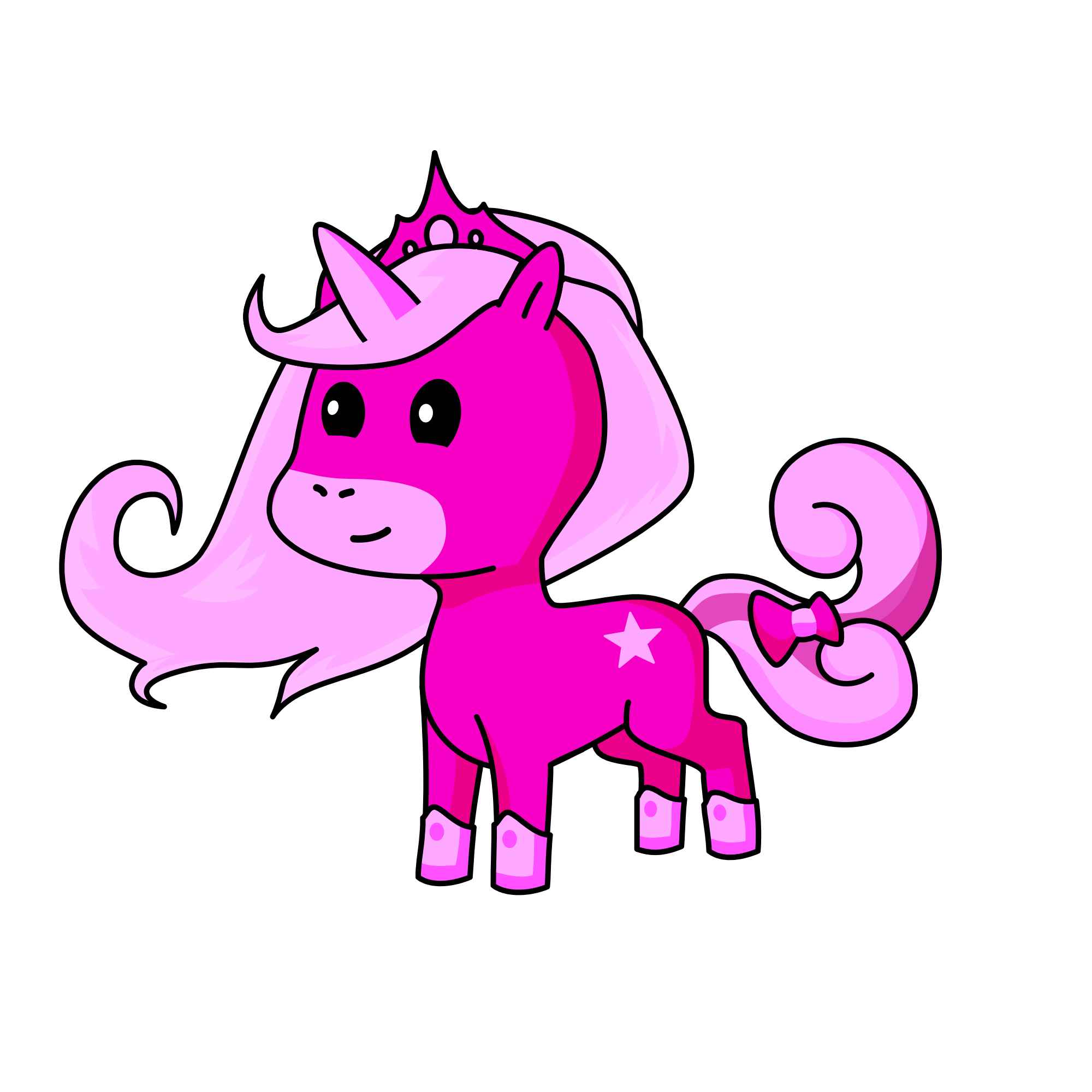 Purple Queen, the unicorn