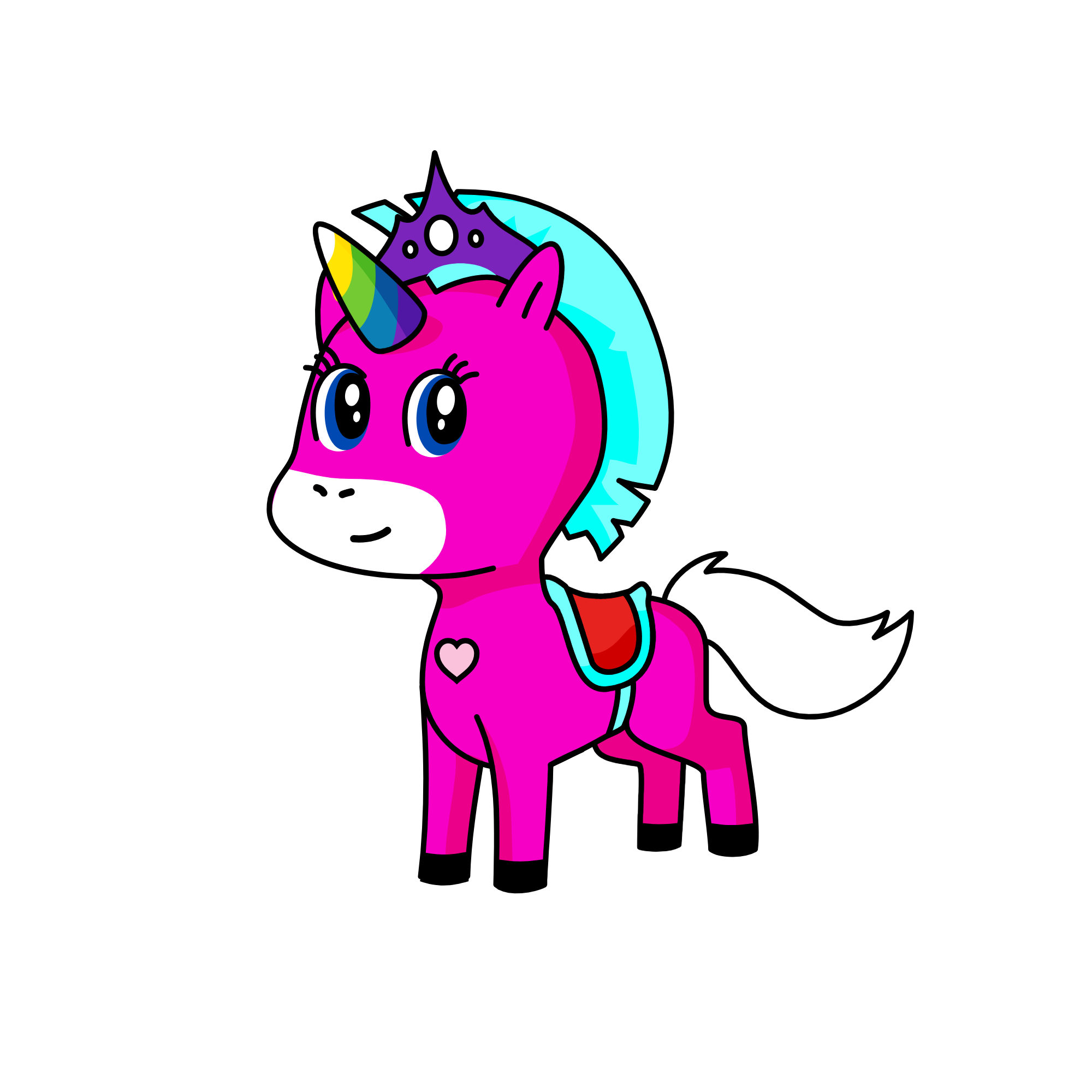 violet, the unicorn