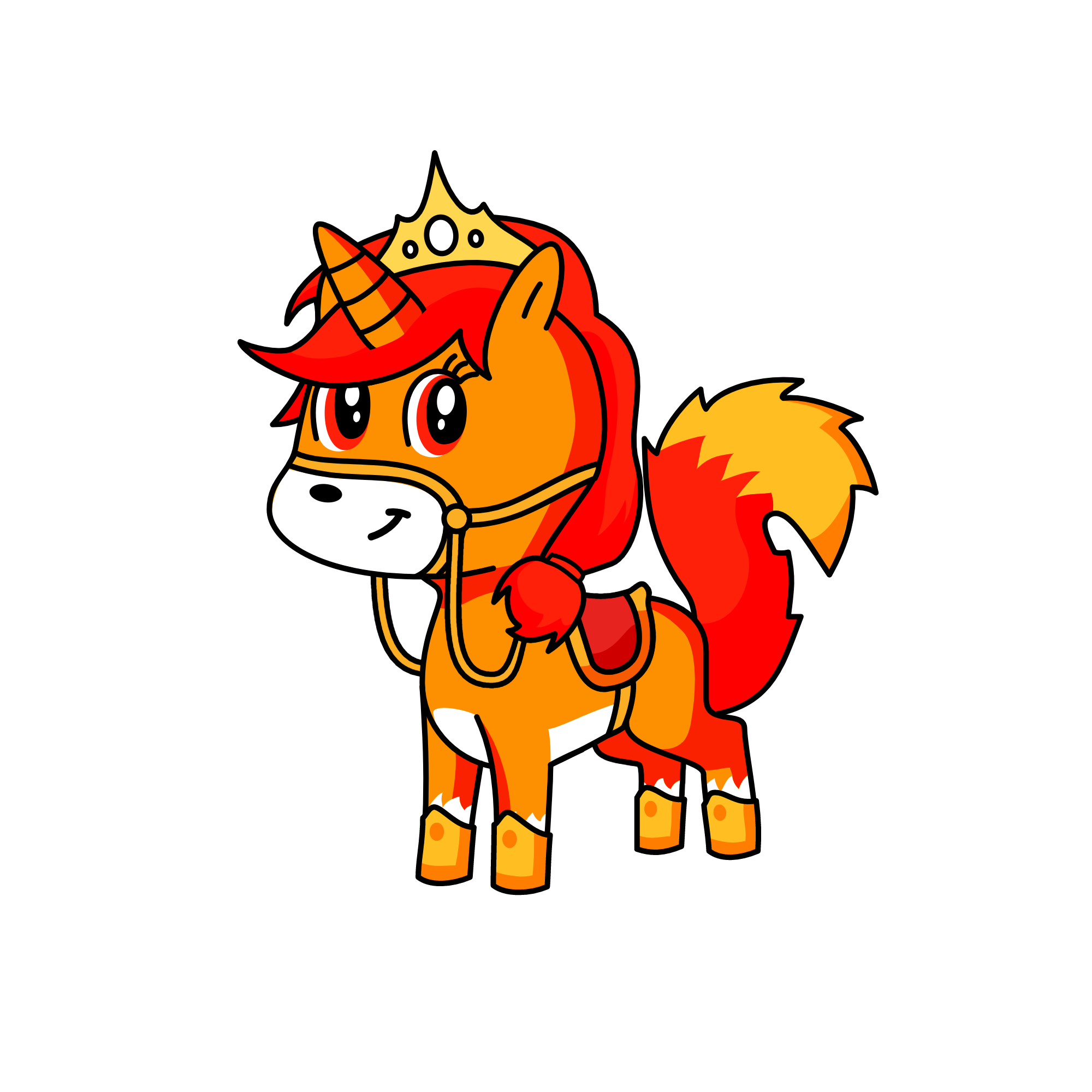 sunset , the unicorn