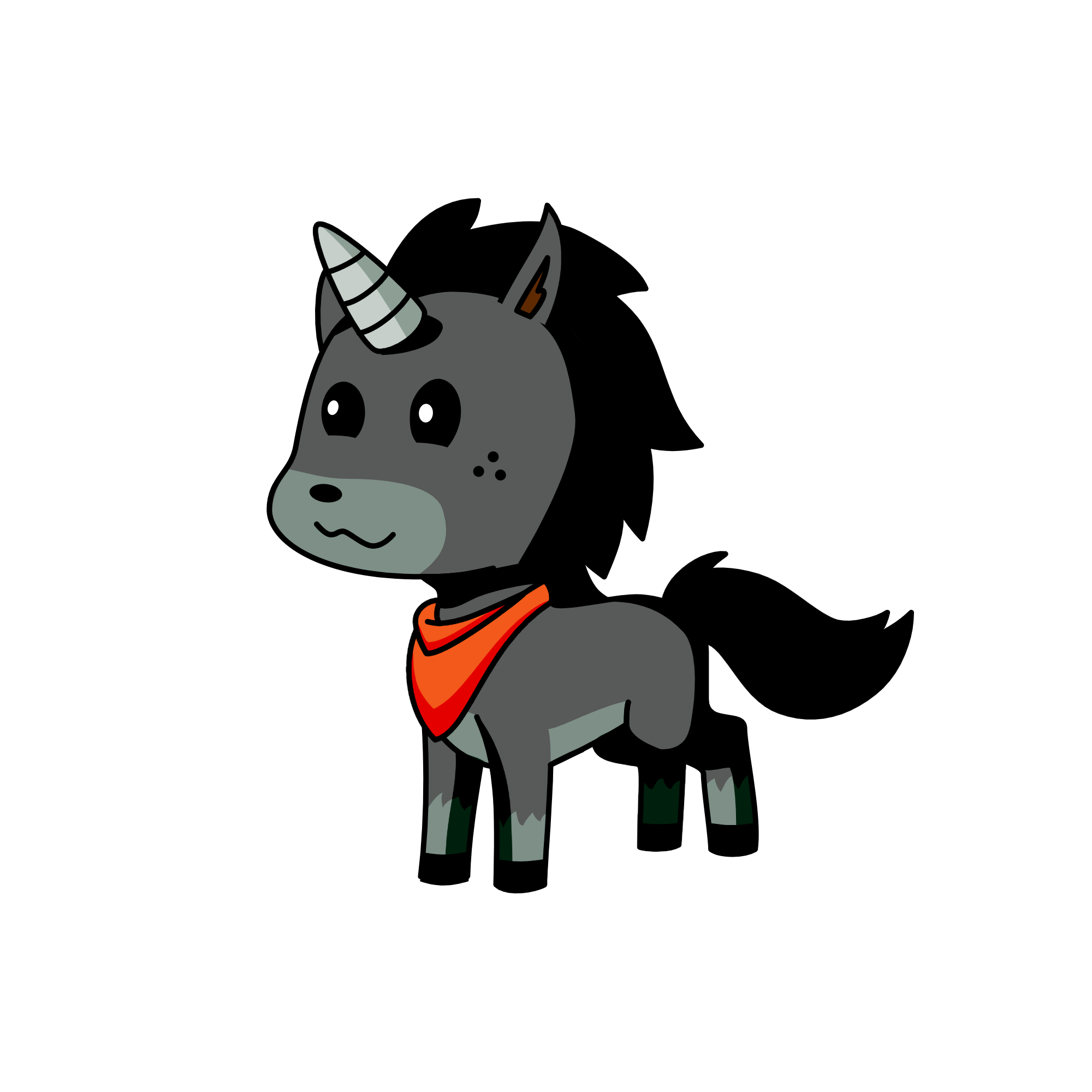 cat, the unicorn