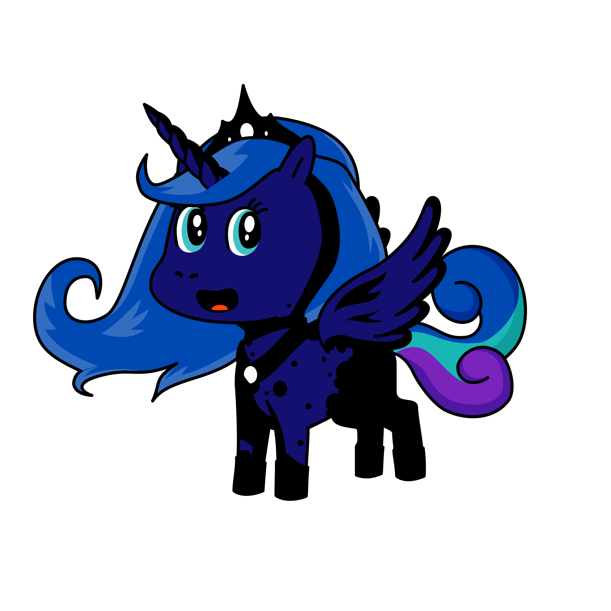Princess luna, the unicorn