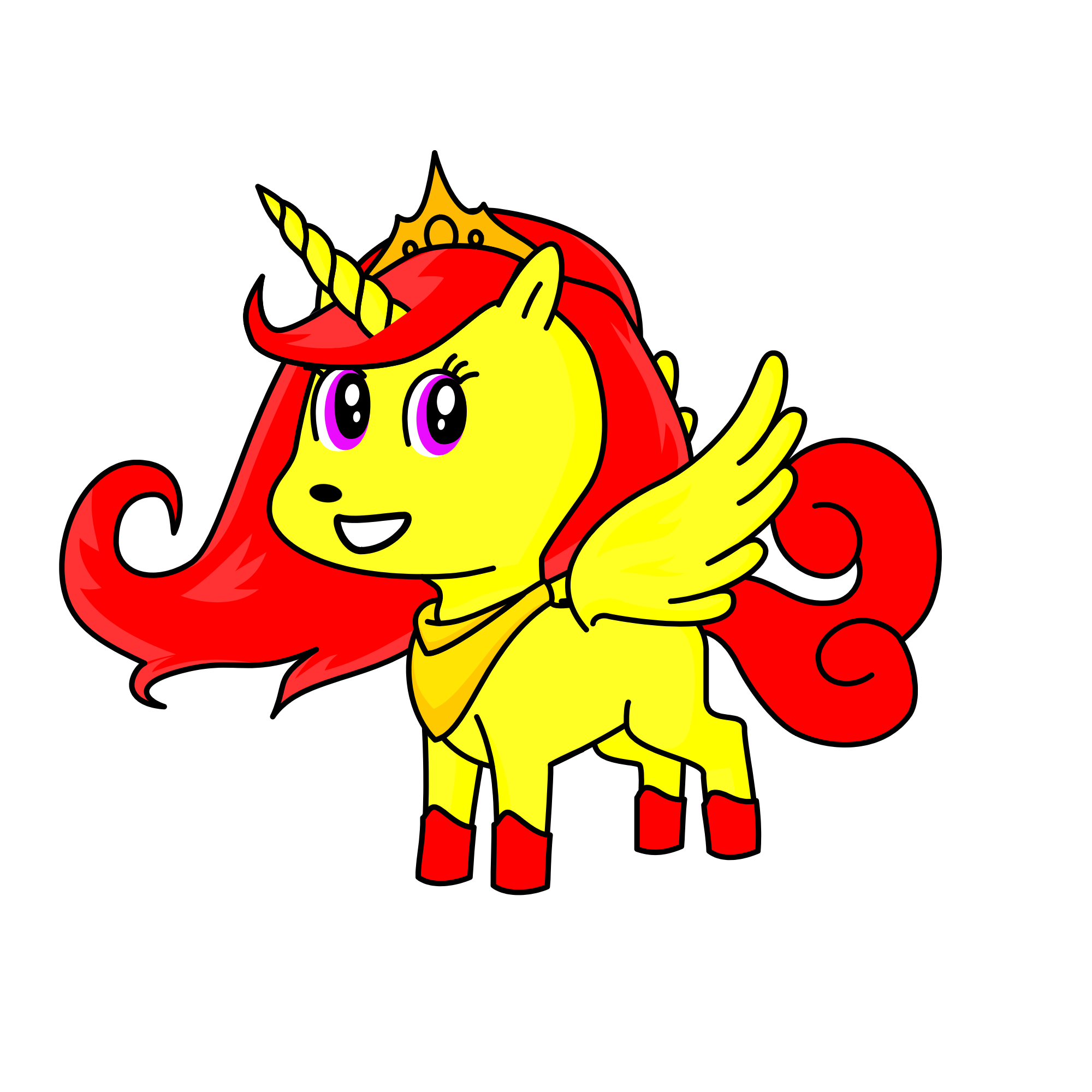 Apple bloom as a alicorn, the unicorn