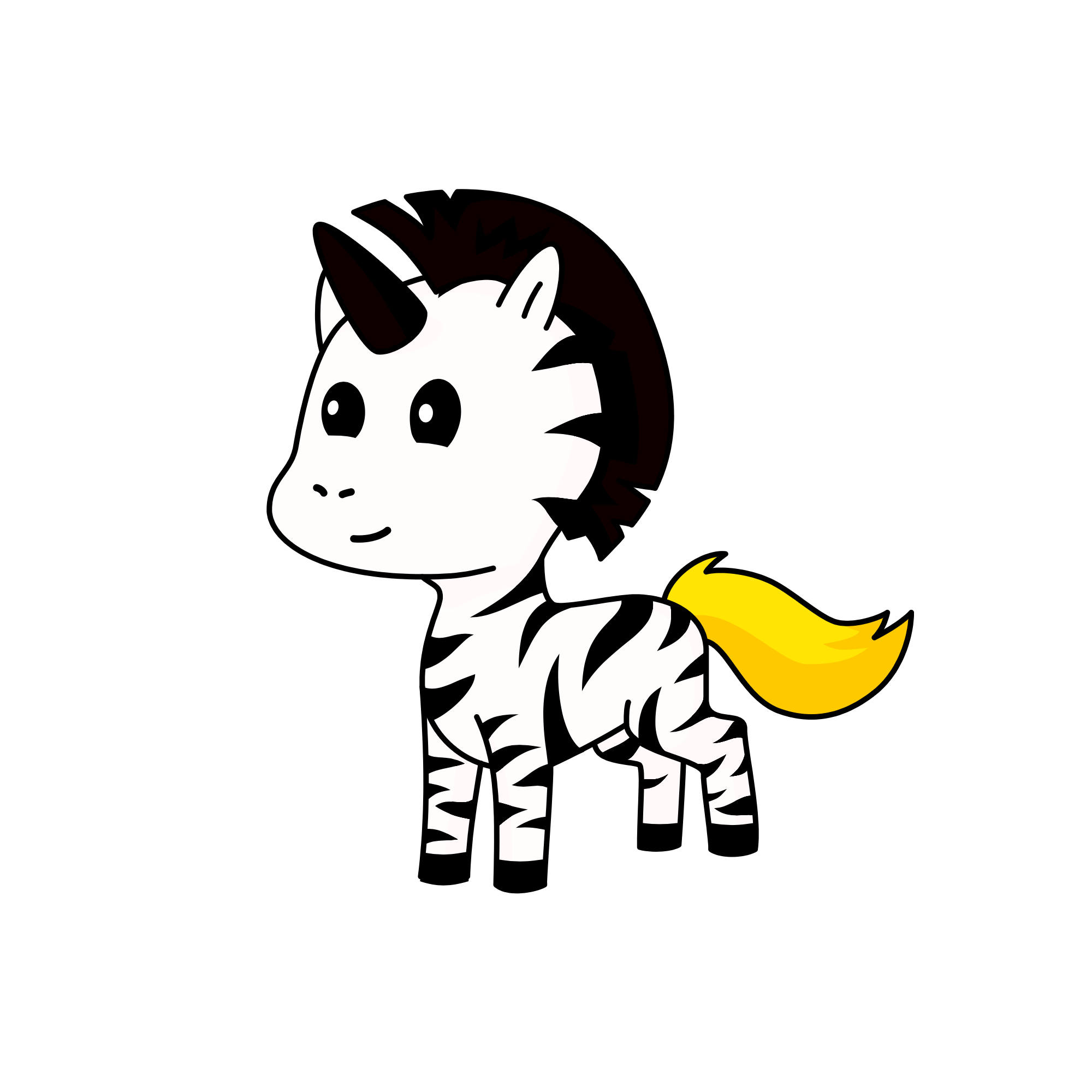Zebra king jax, the unicorn