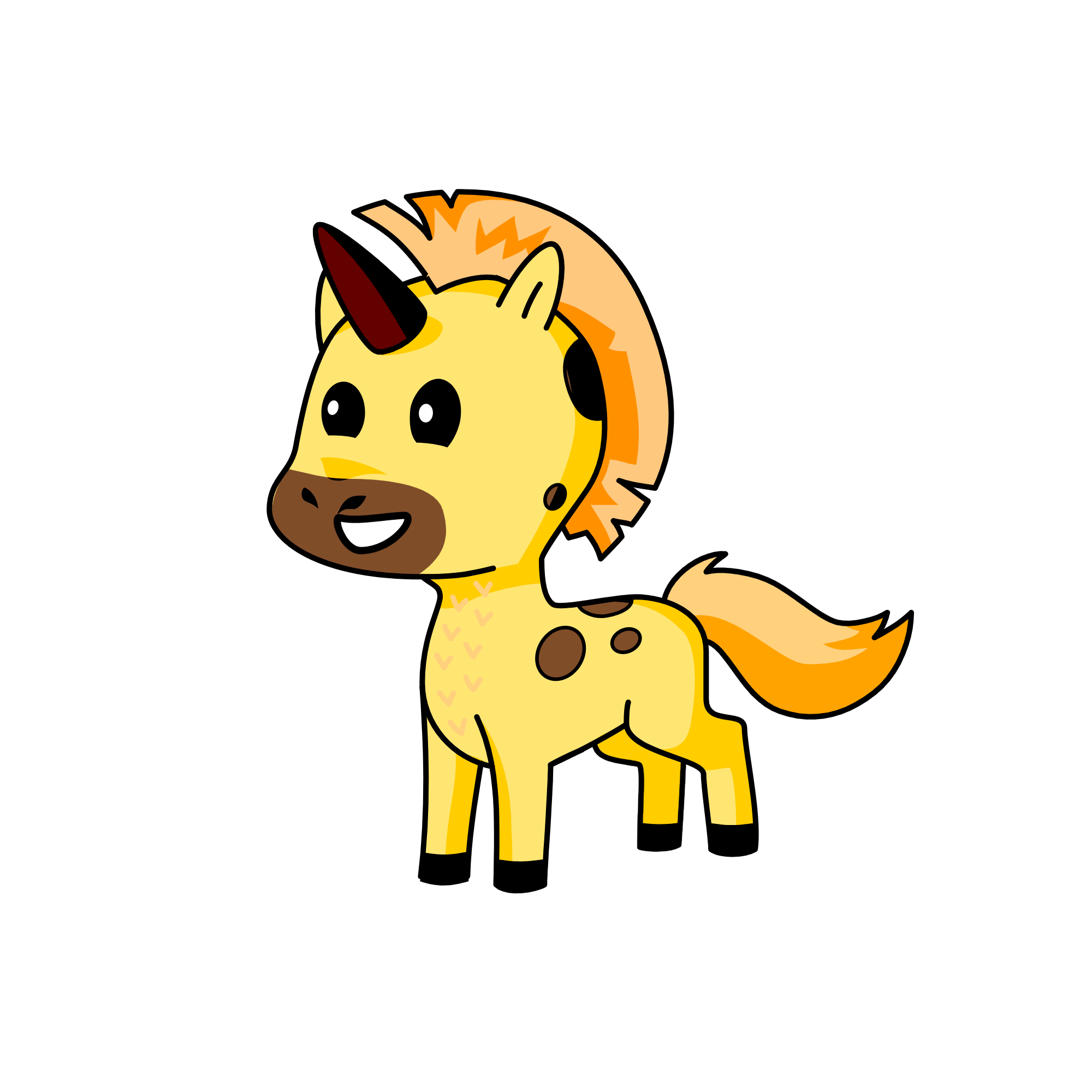 spots, the unicorn