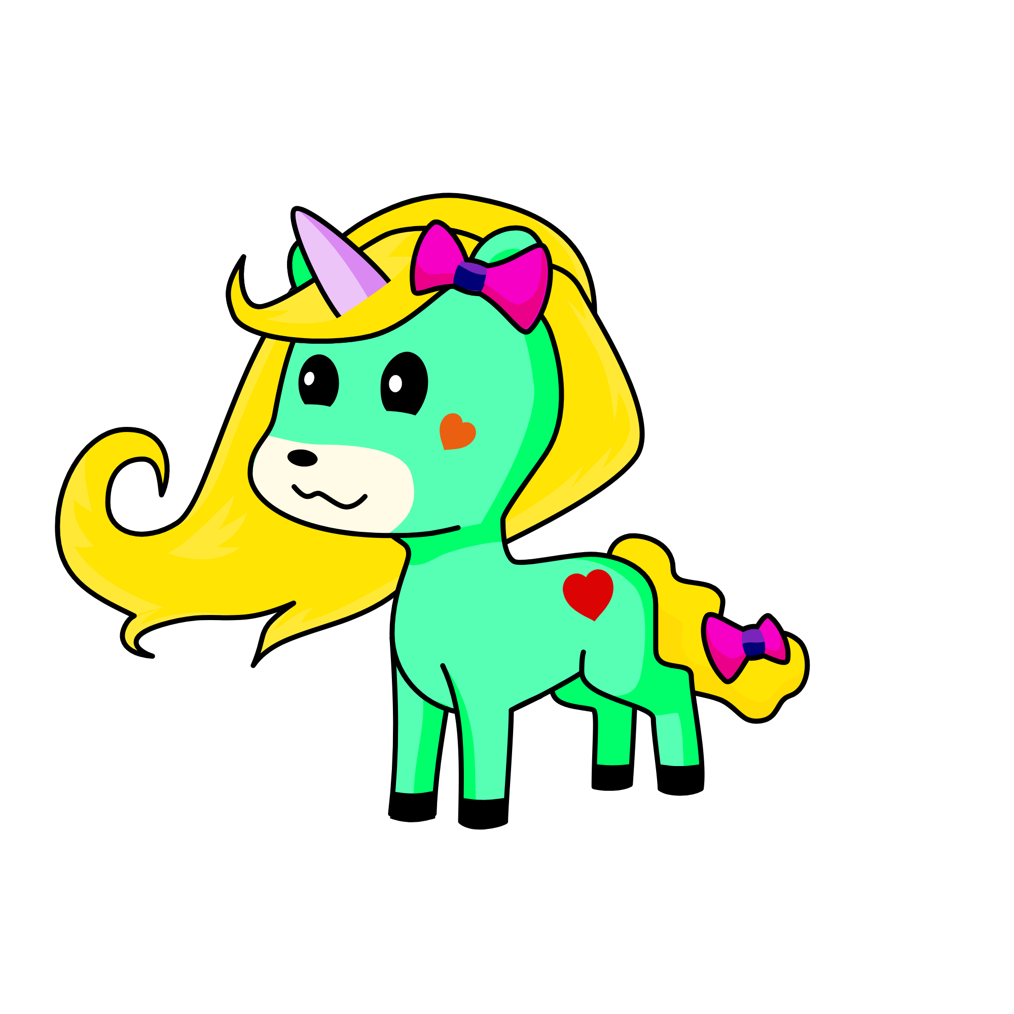 nube genial, the unicorn