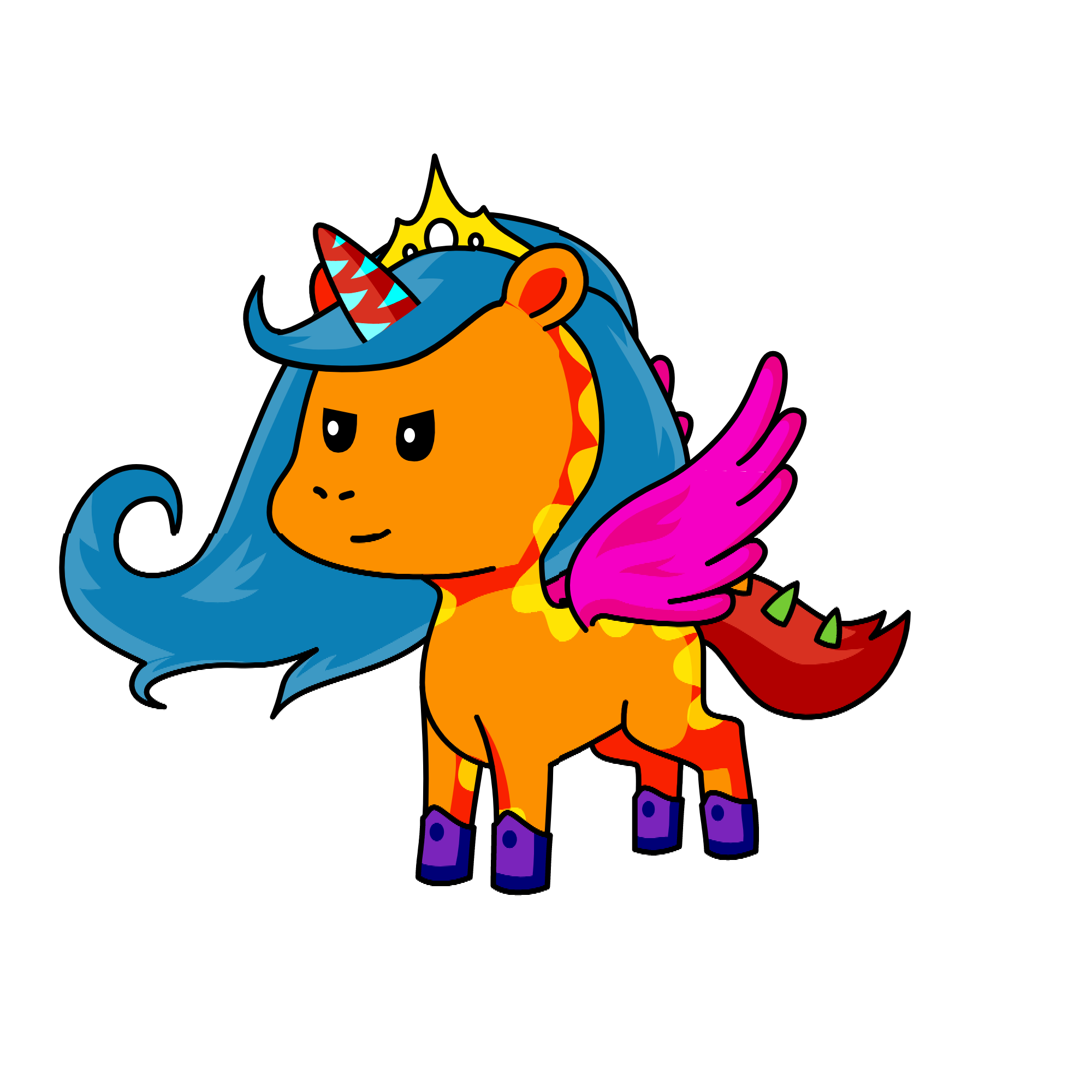 Gallon cup, the unicorn
