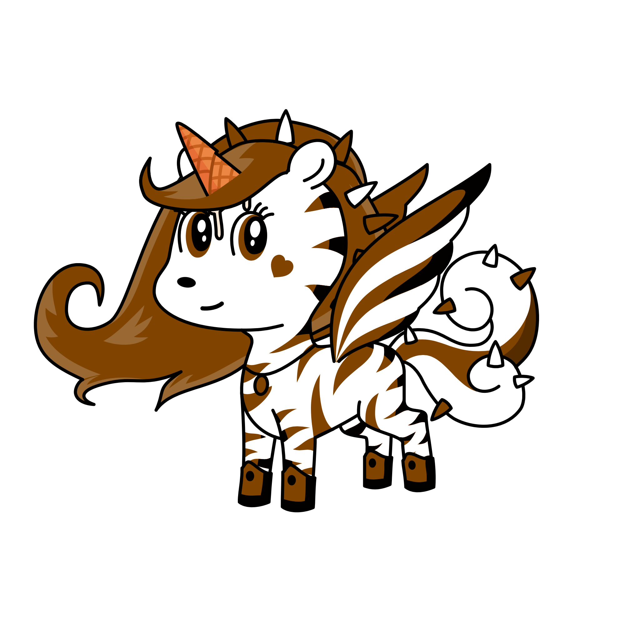 Vanilla chocolate Chunks, the unicorn