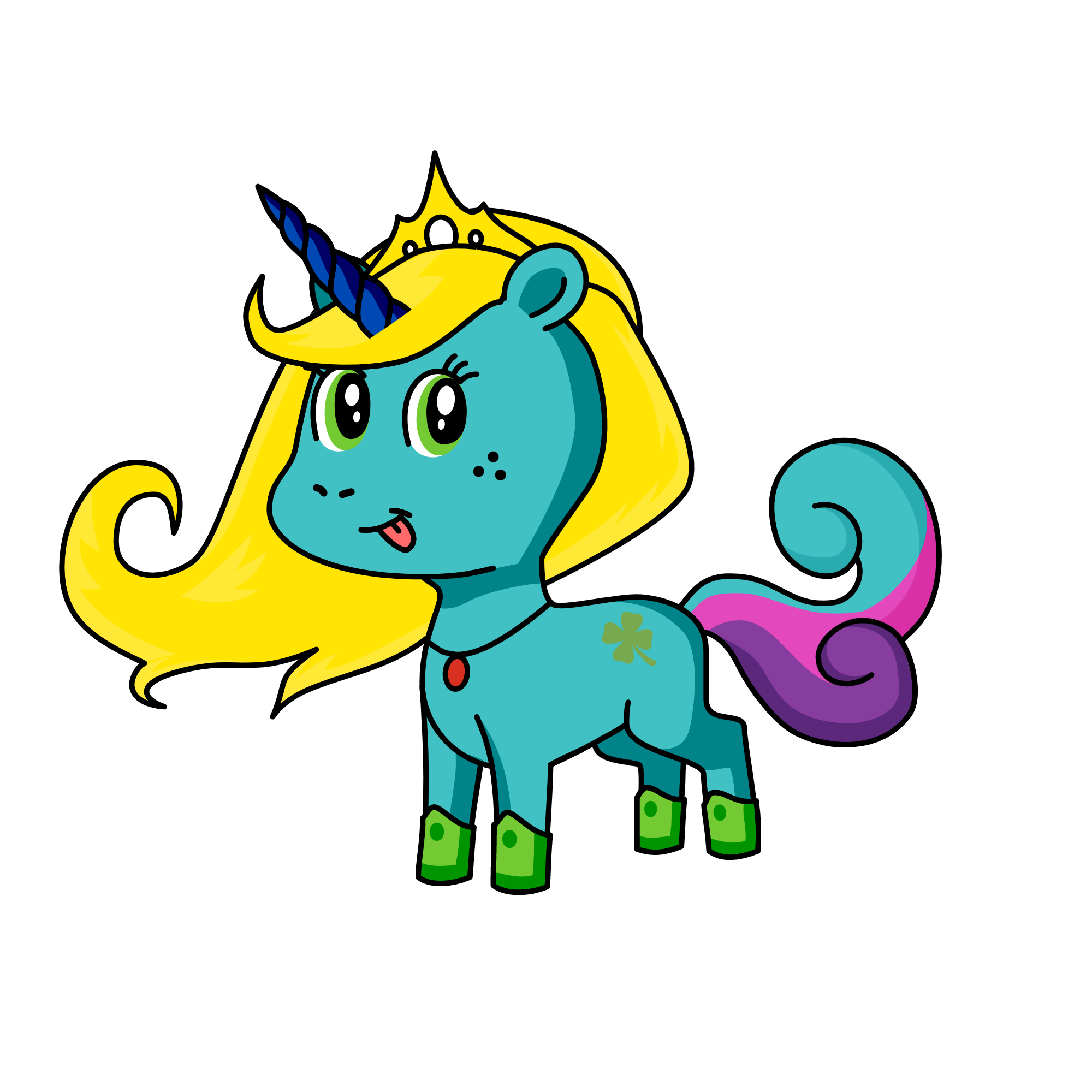 pony, the unicorn