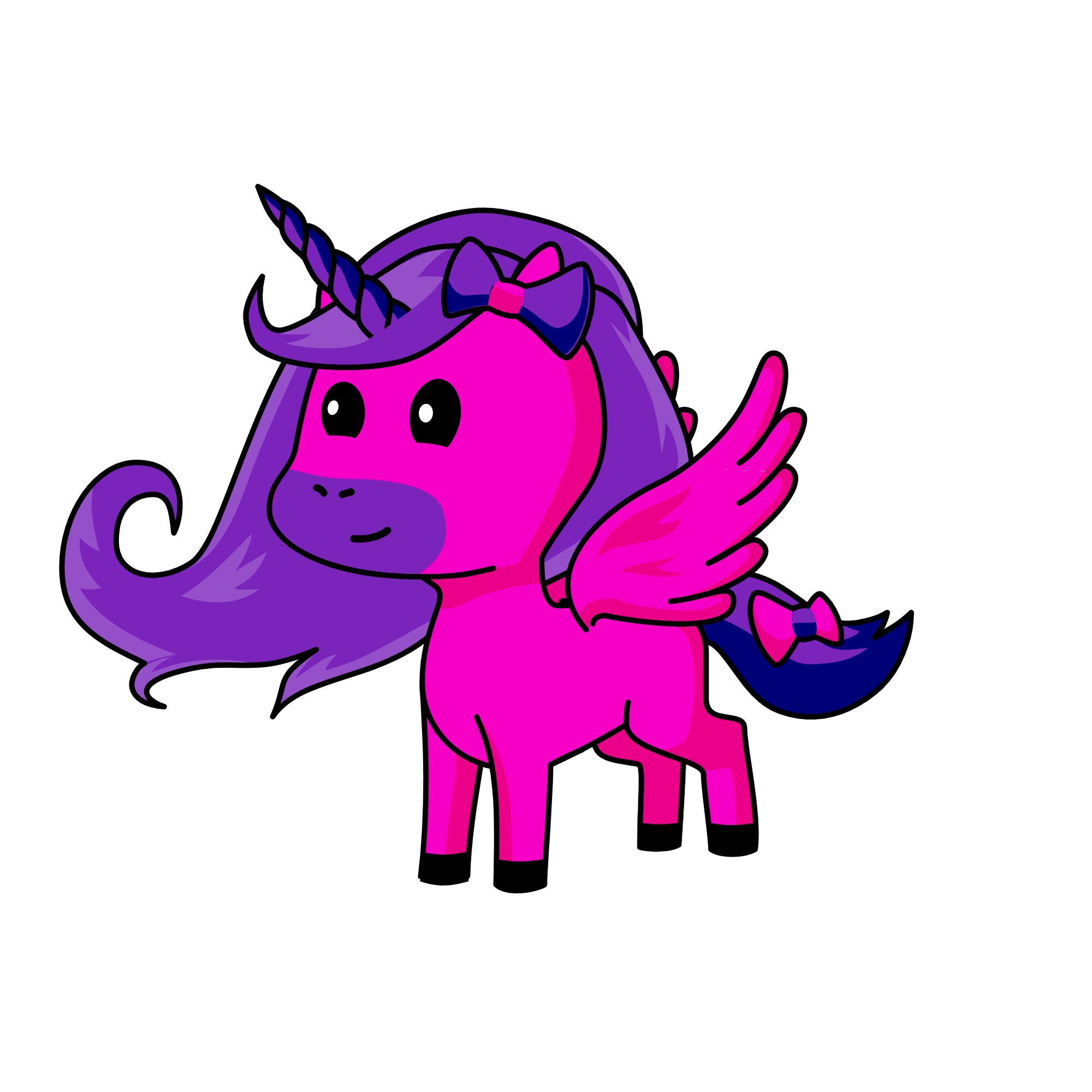 Pinka purplea, the unicorn