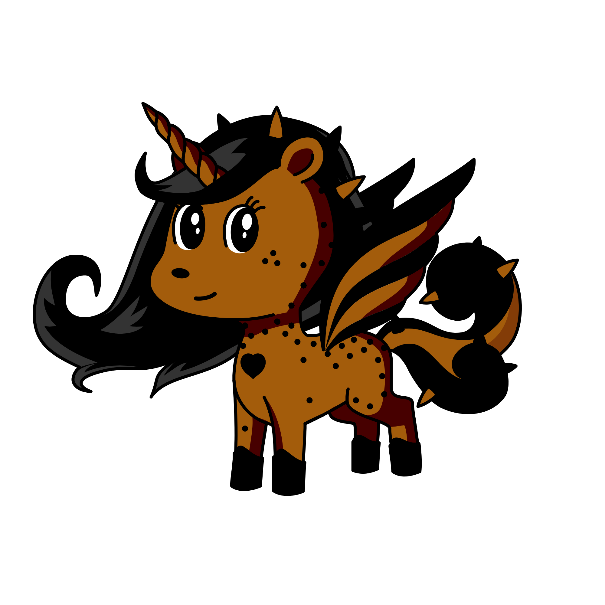 Spots, the unicorn