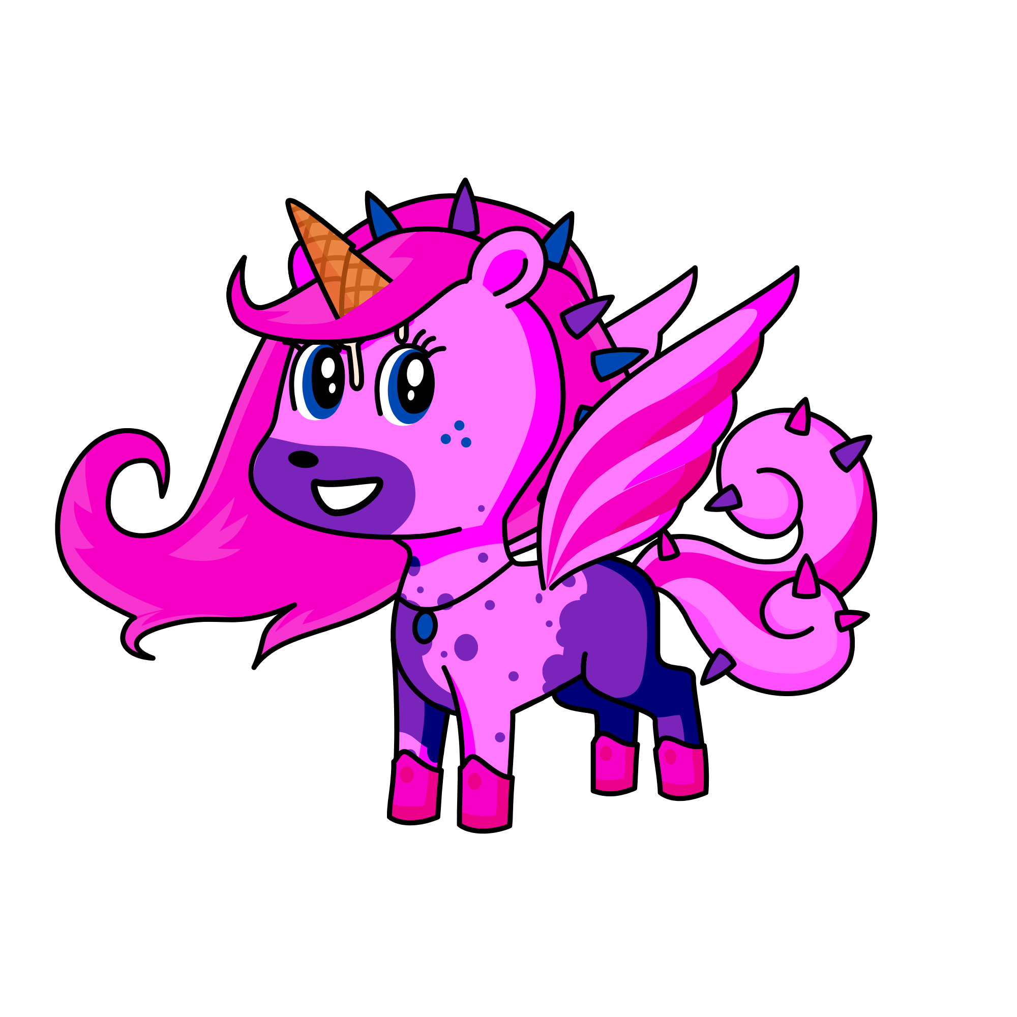 Birthday cake, the unicorn