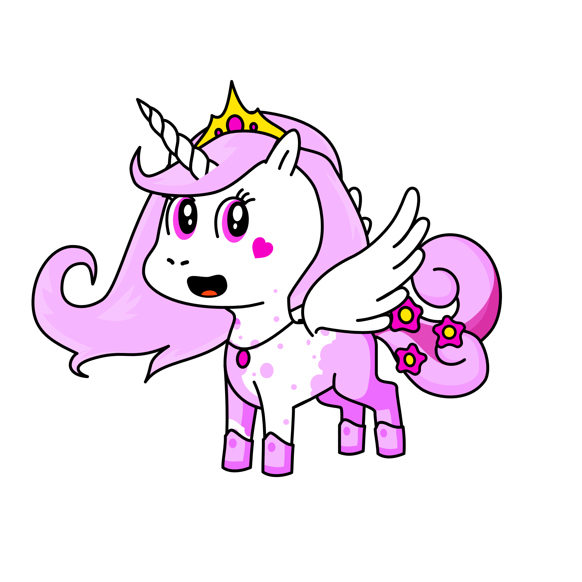 Cotton candé, the unicorn
