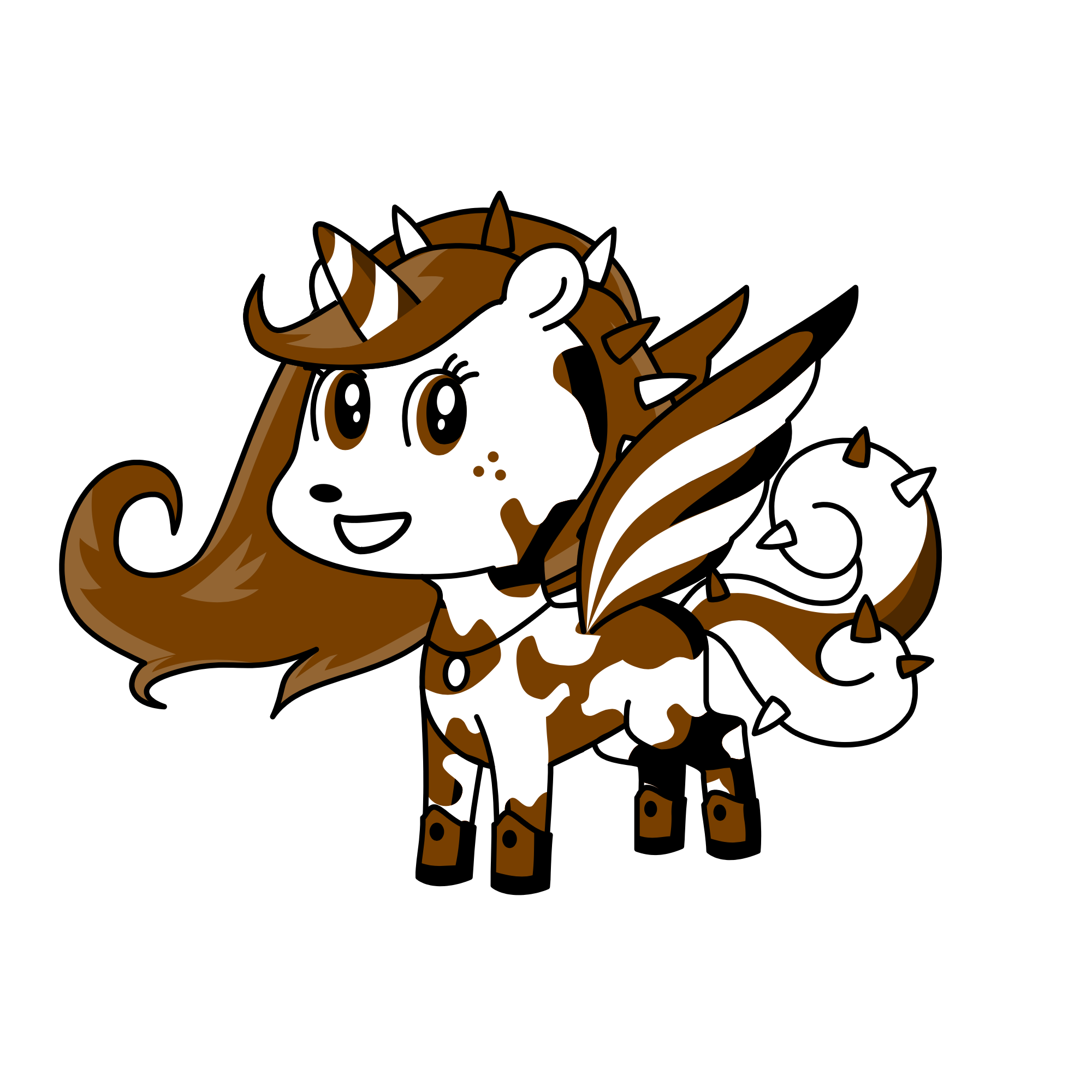 Vanilla chocolate, the unicorn