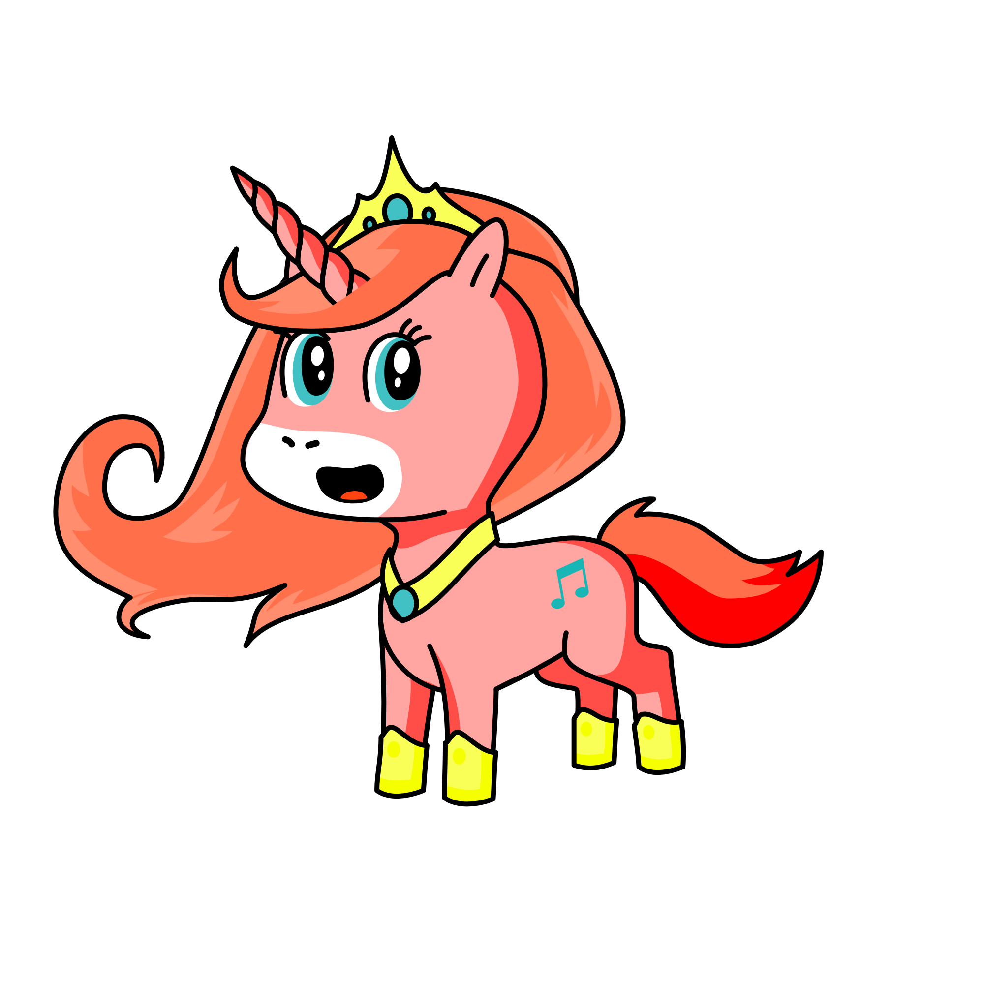 pinky , the unicorn