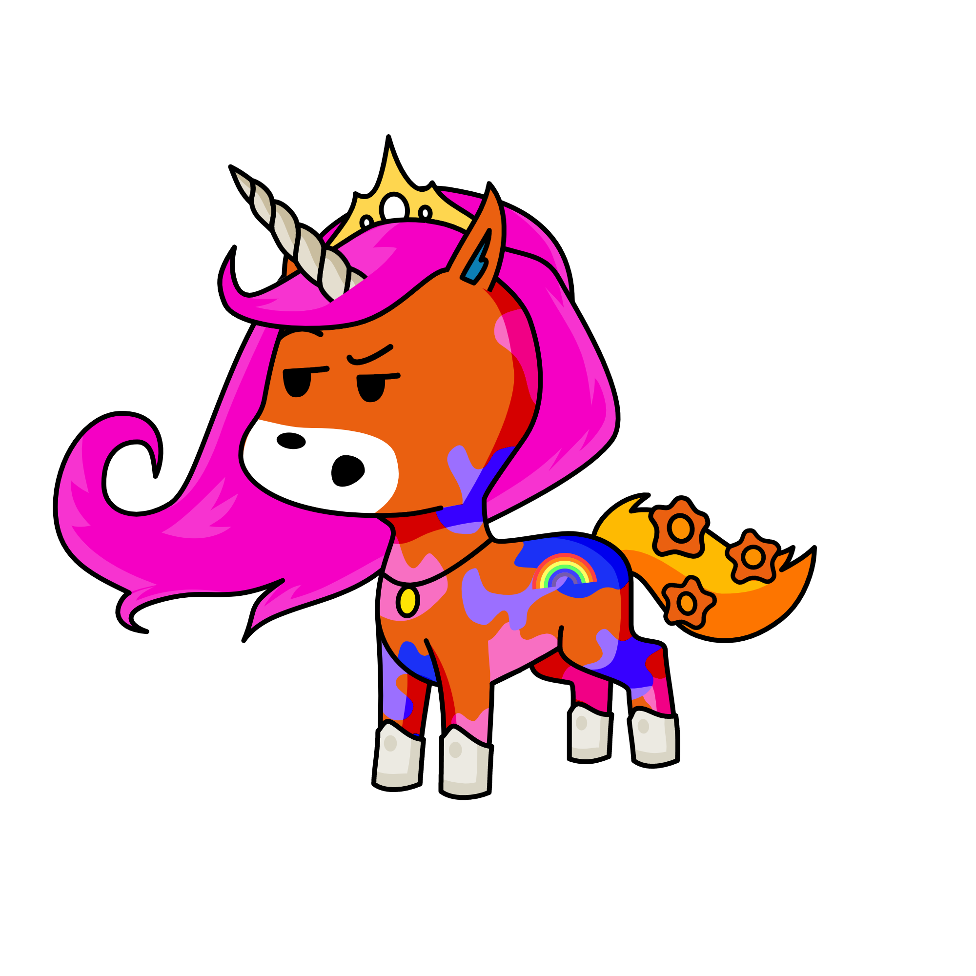 Pink, the unicorn