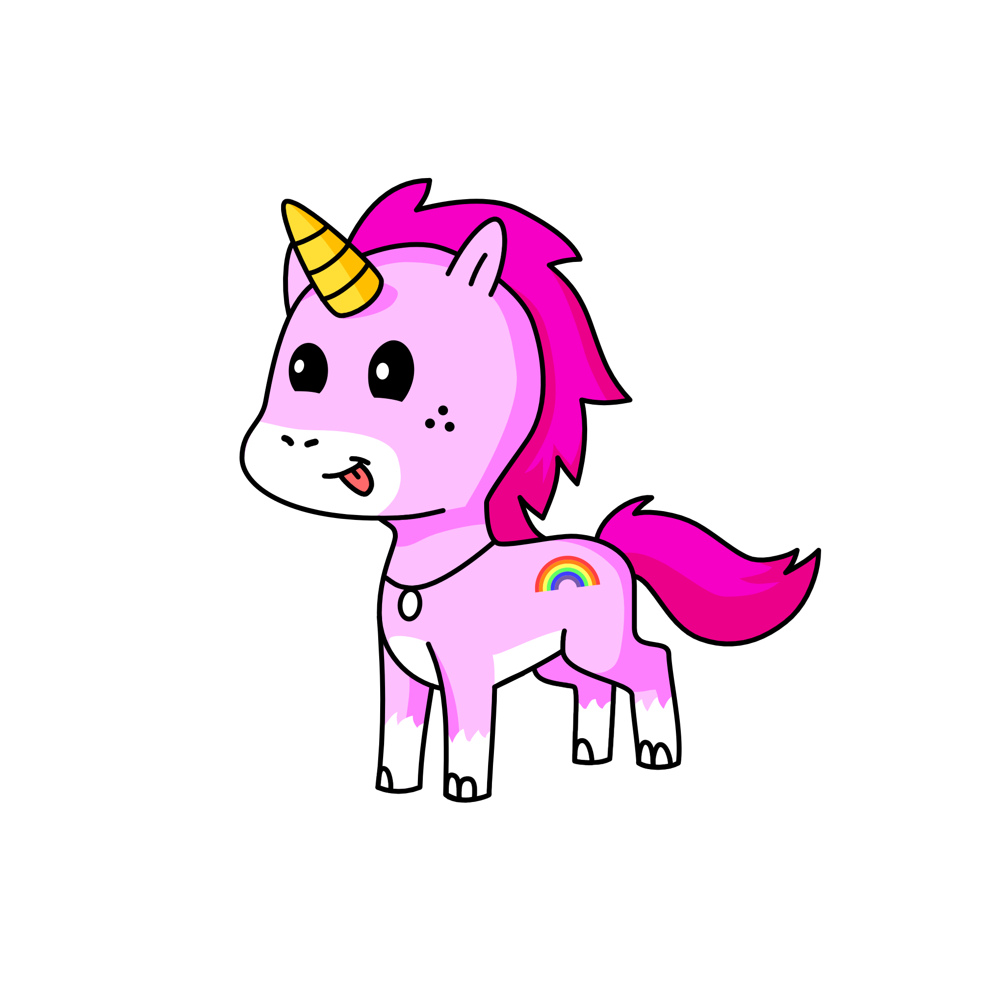 Regenbogen 🌈, the unicorn