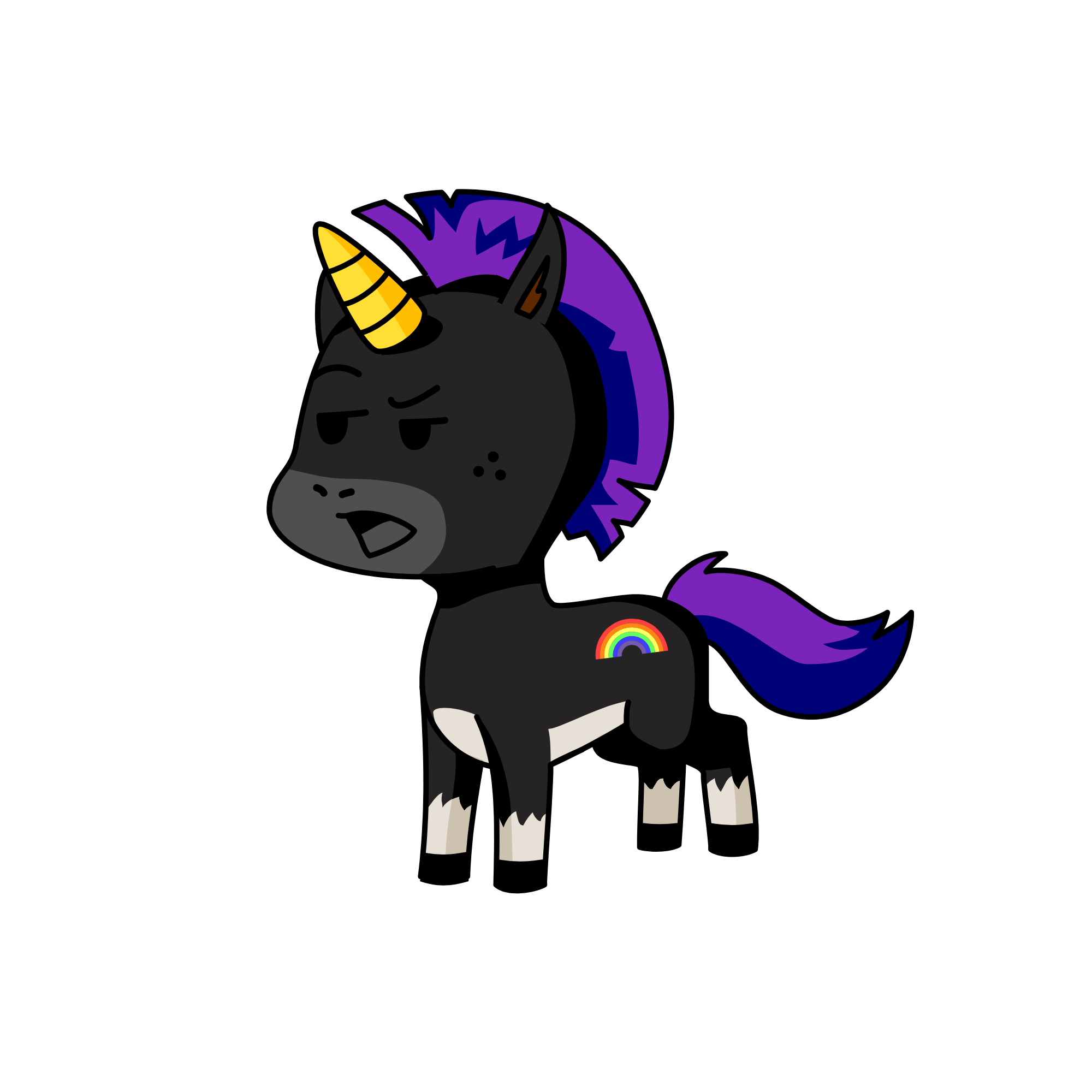 Dark side, the unicorn