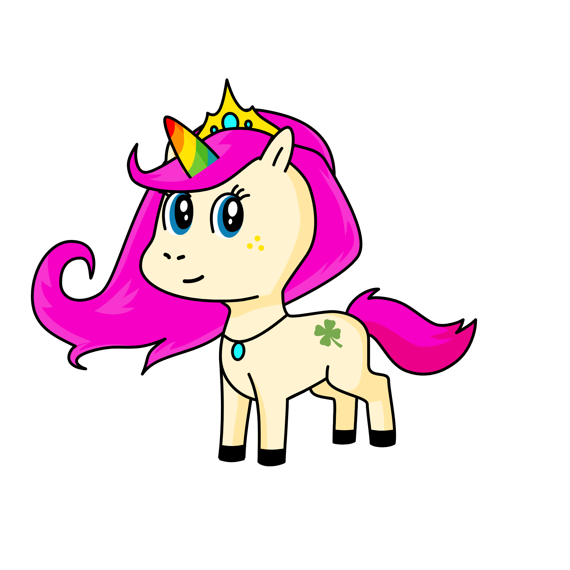 princess peach, the unicorn
