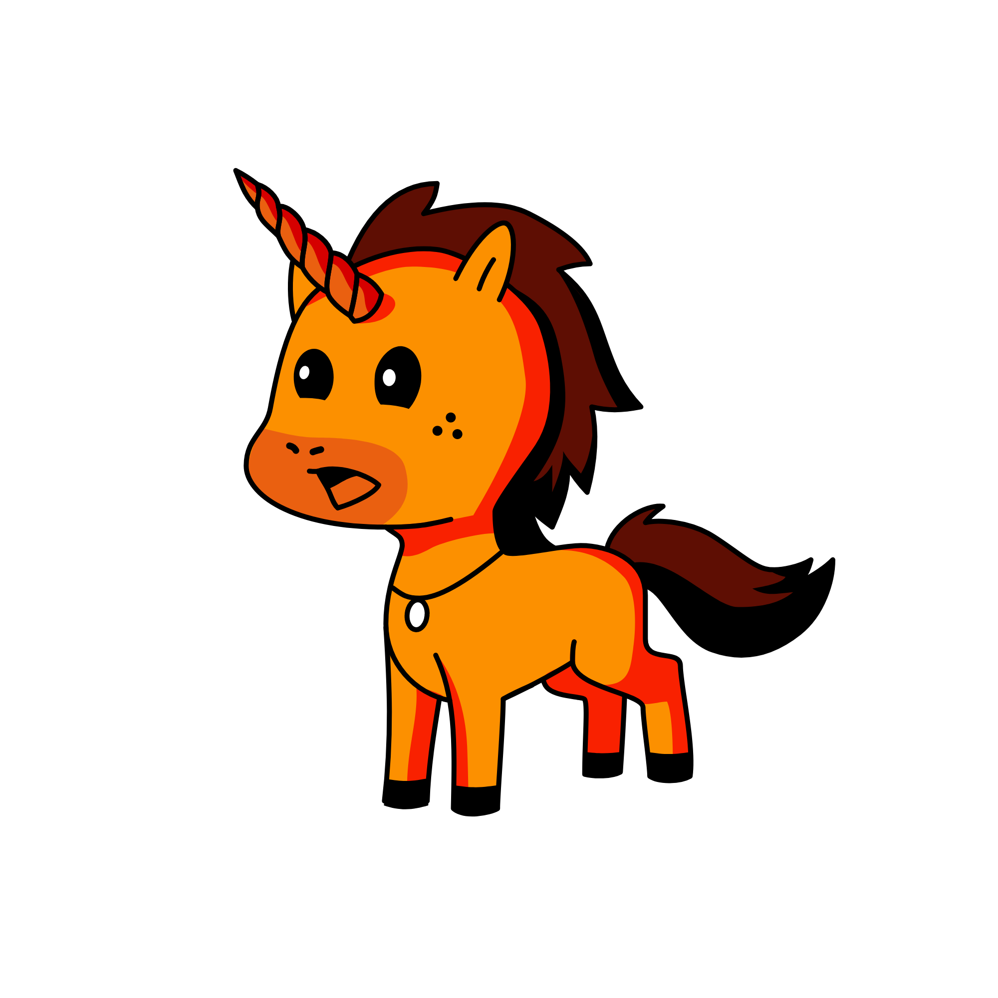 Flame, the unicorn