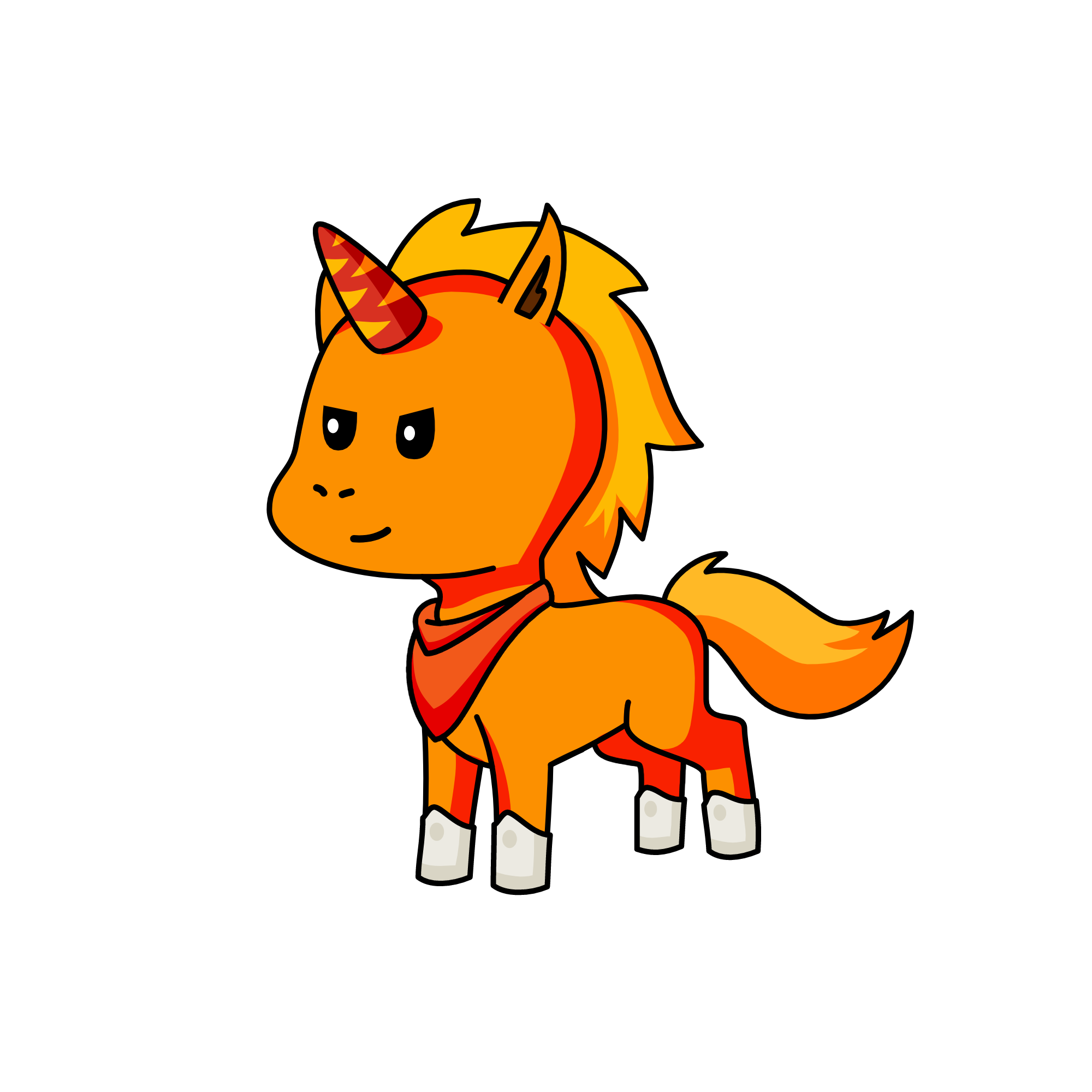Flame, the unicorn