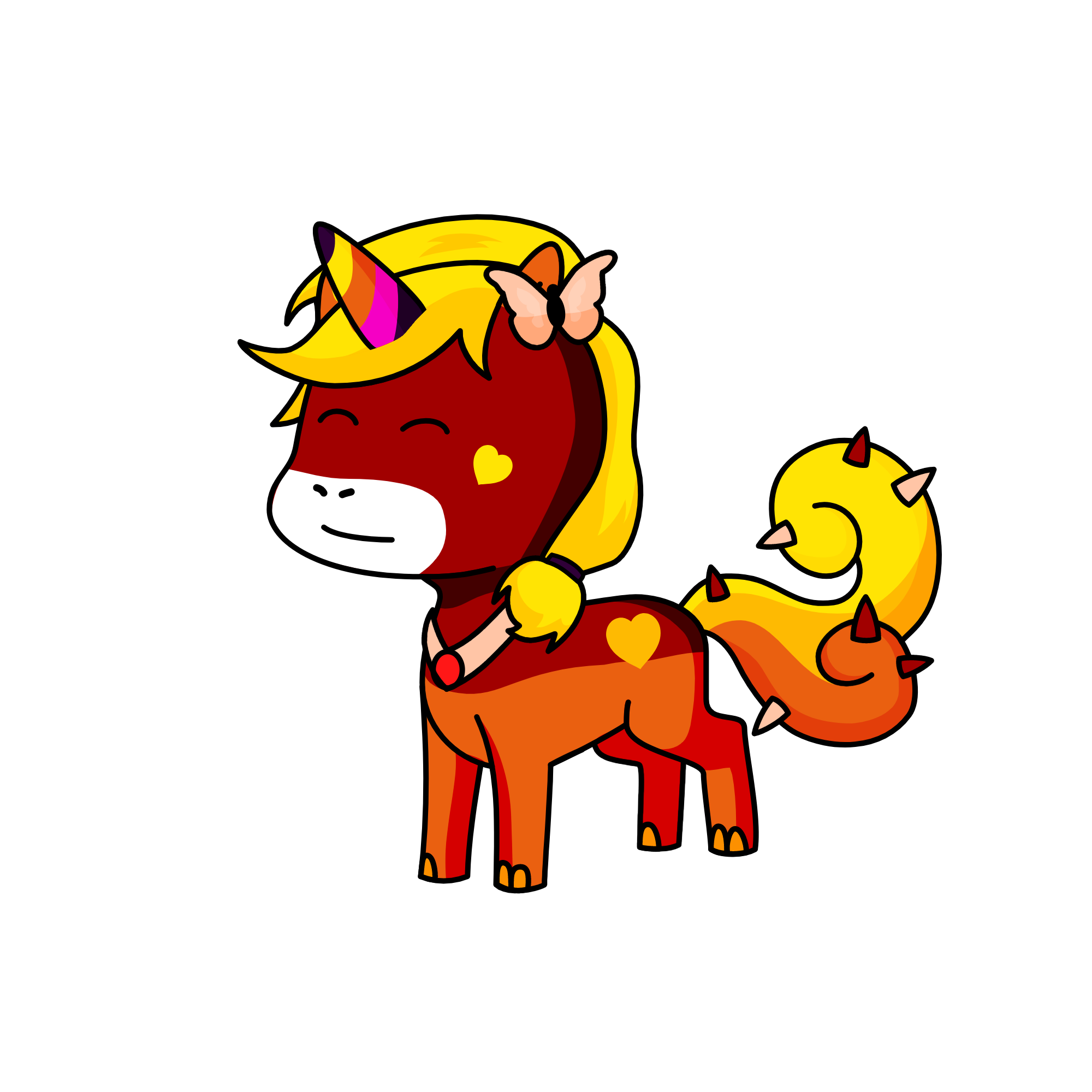 Burn, the unicorn
